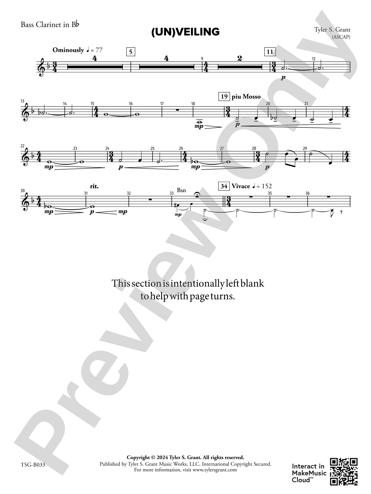 (Un)veiling: Bass Clarinet