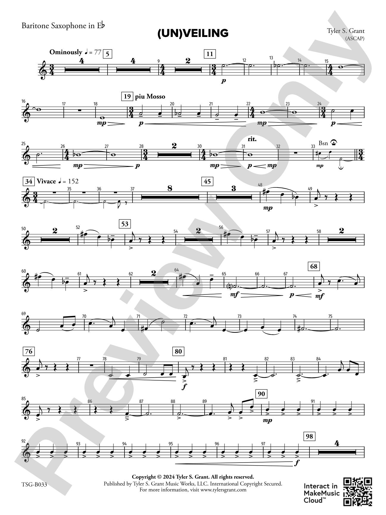 (Un)veiling: E-flat Baritone Saxophone
