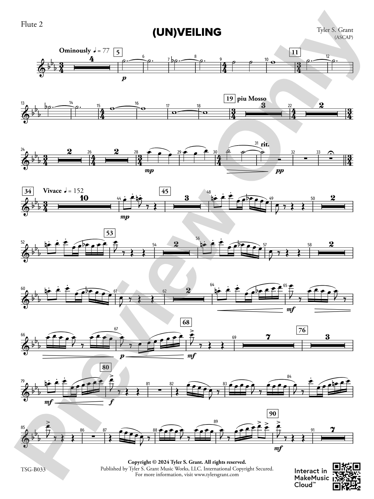 (Un)veiling: 2nd Flute