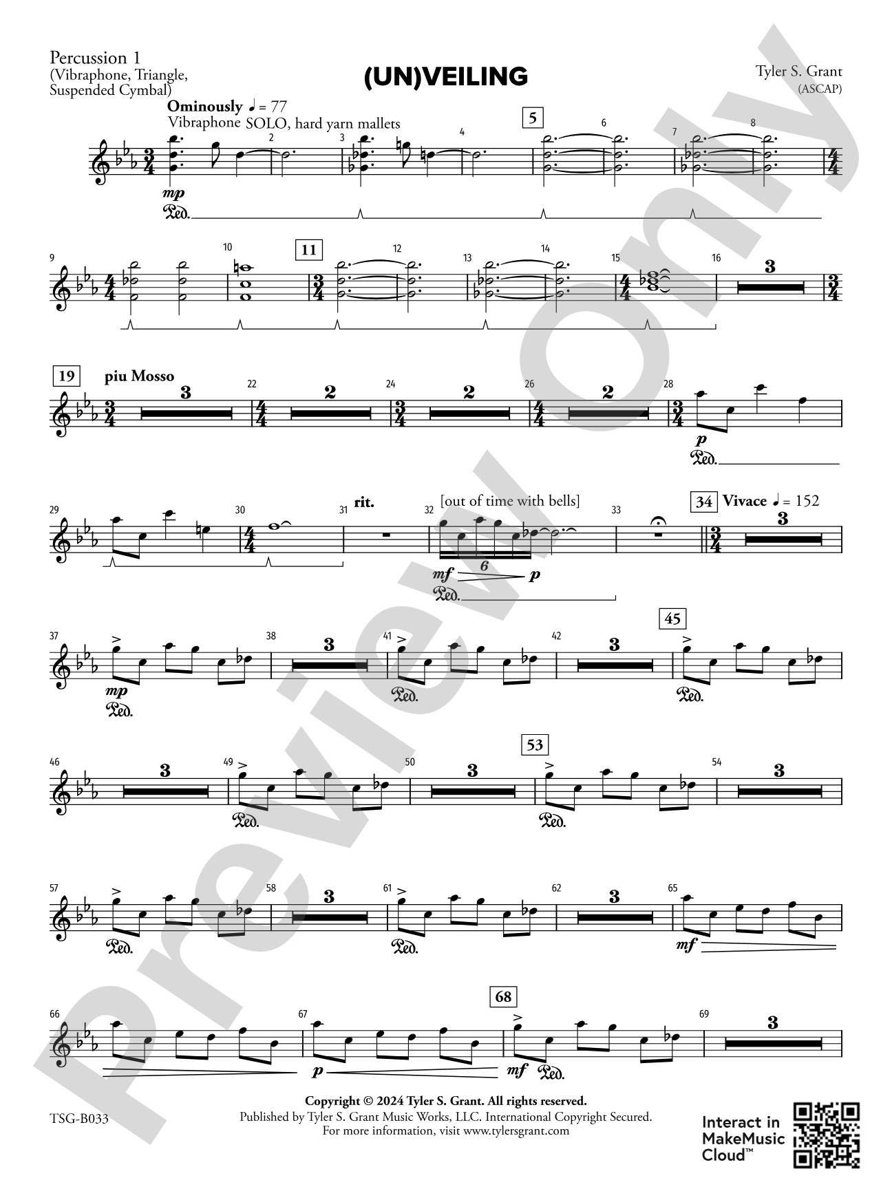 (Un)veiling: 1st Percussion