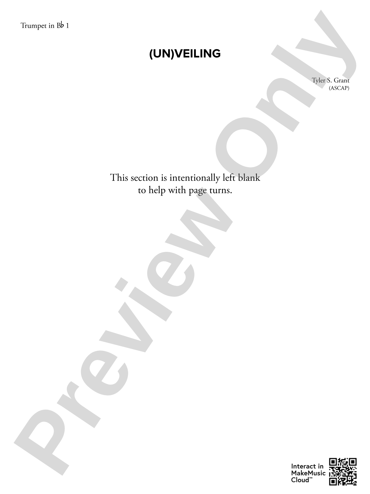 (Un)veiling: 1st B-flat Trumpet