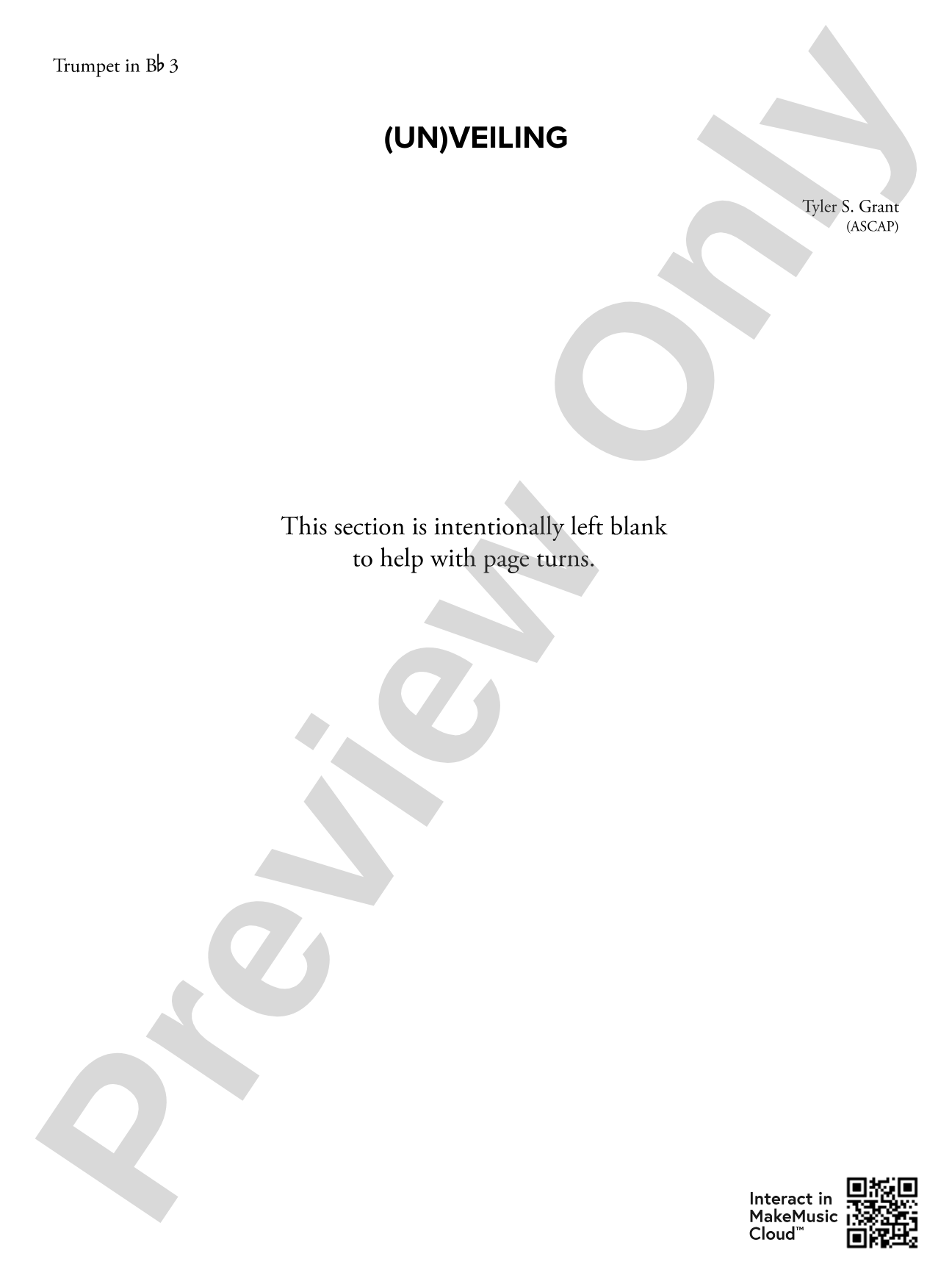 (Un)veiling: 3rd B-flat Trumpet