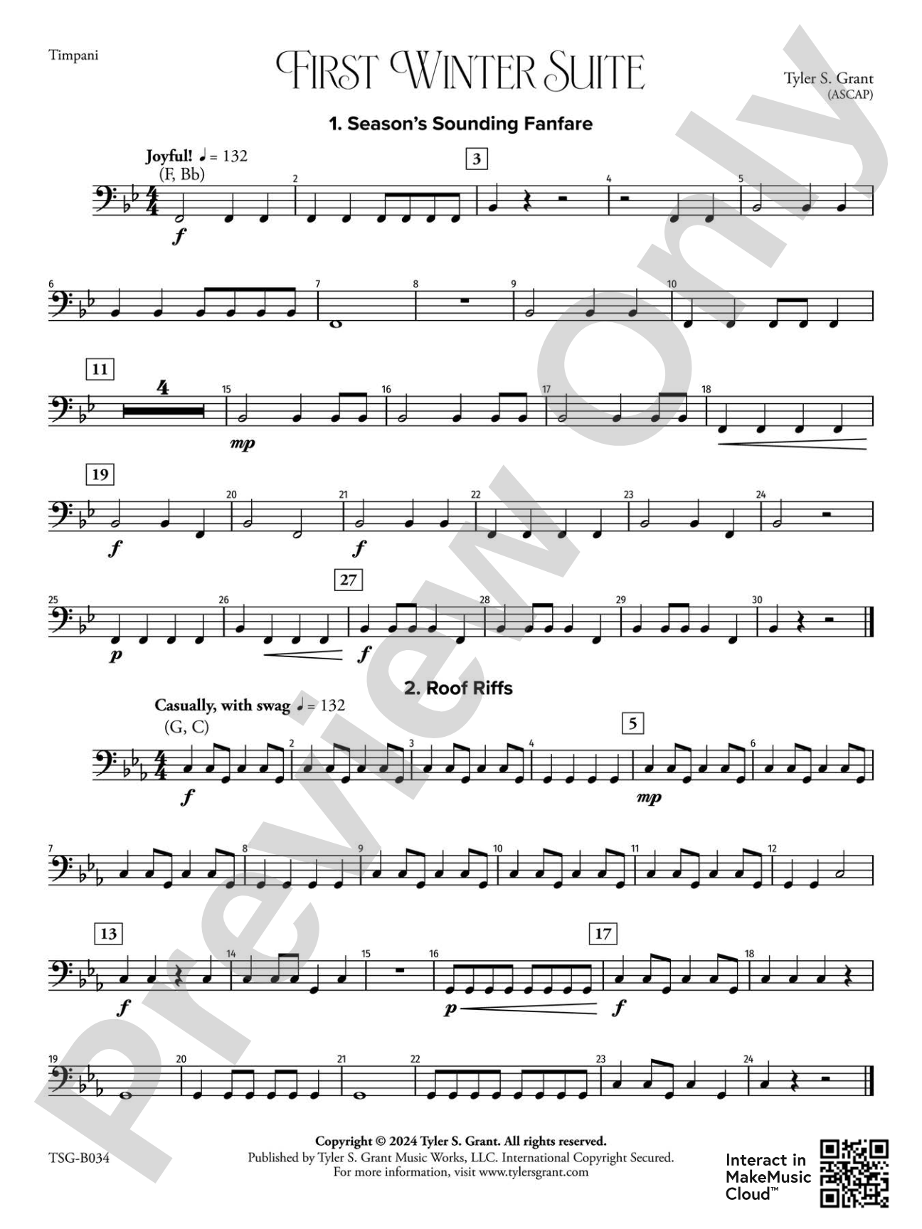 First Winter Suite: Timpani