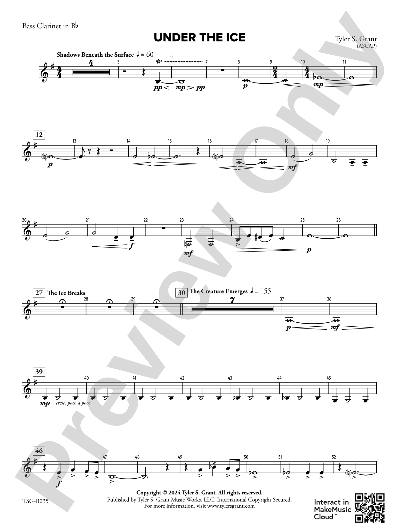 Under the Ice: B-flat Bass Clarinet