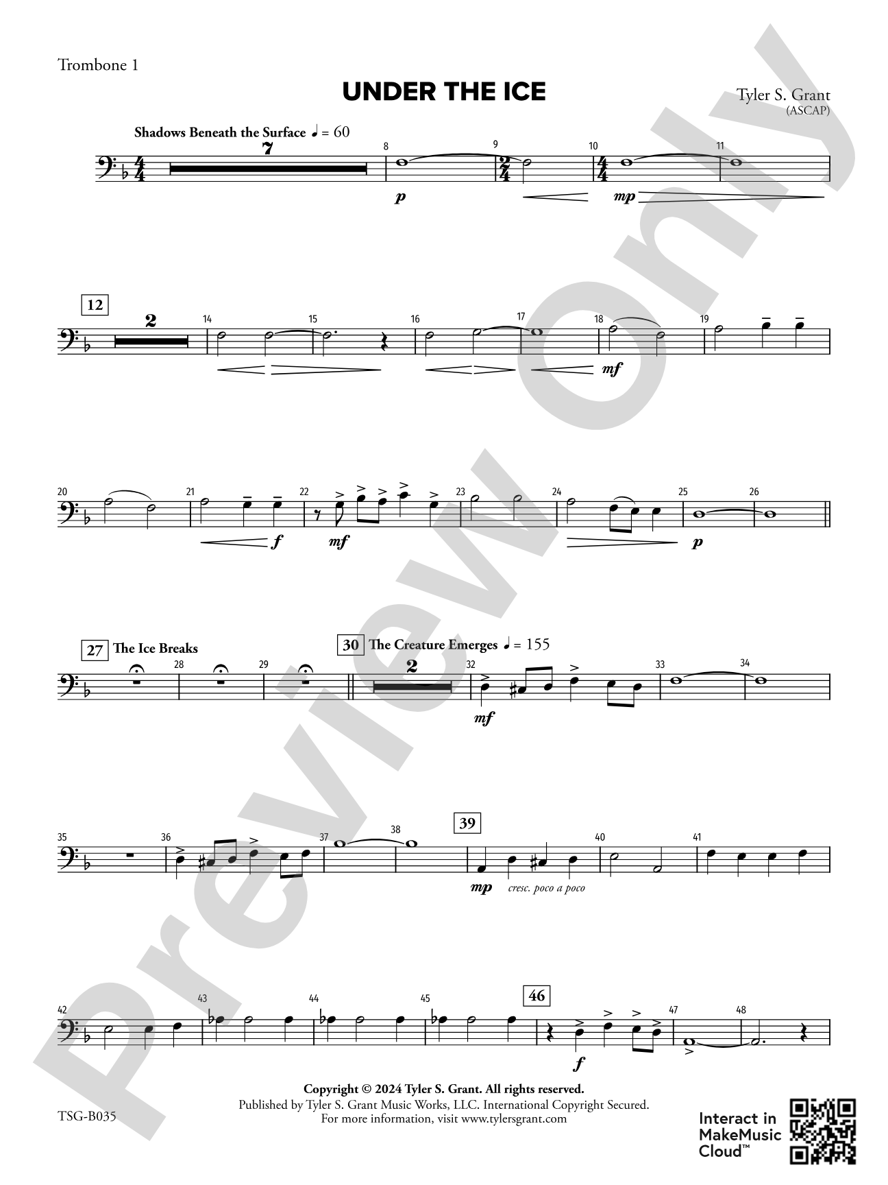 Under the Ice: 1st Trombone