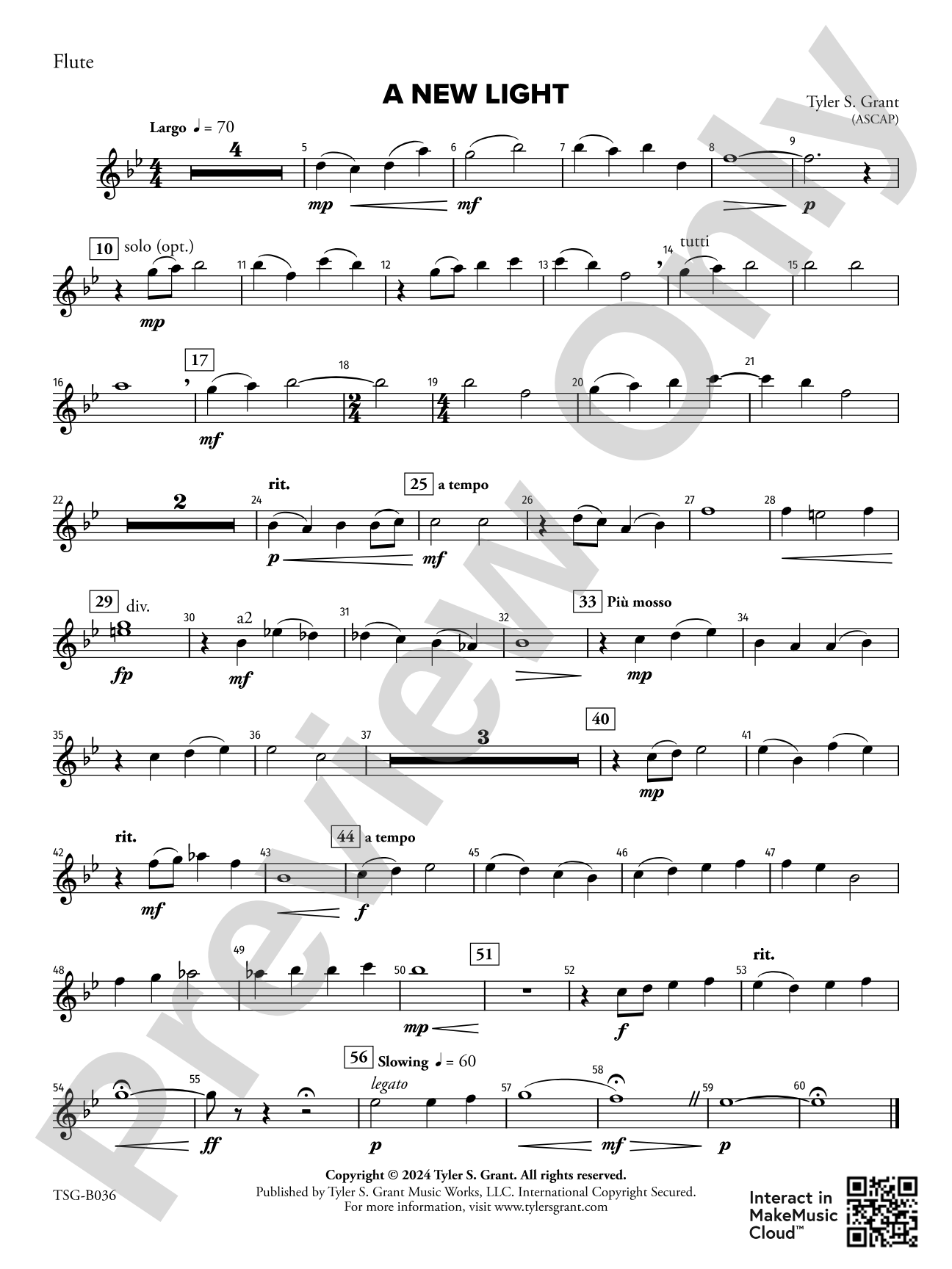 A New Light: Flute