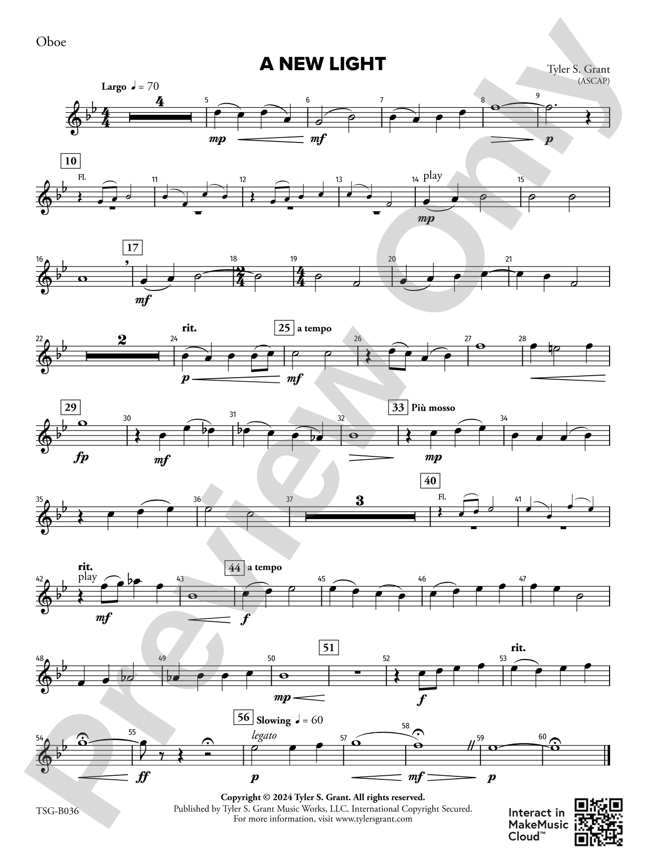 A New Light: Oboe