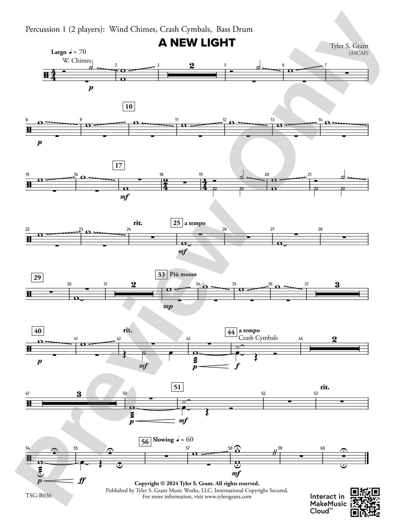 A New Light: 1st Percussion