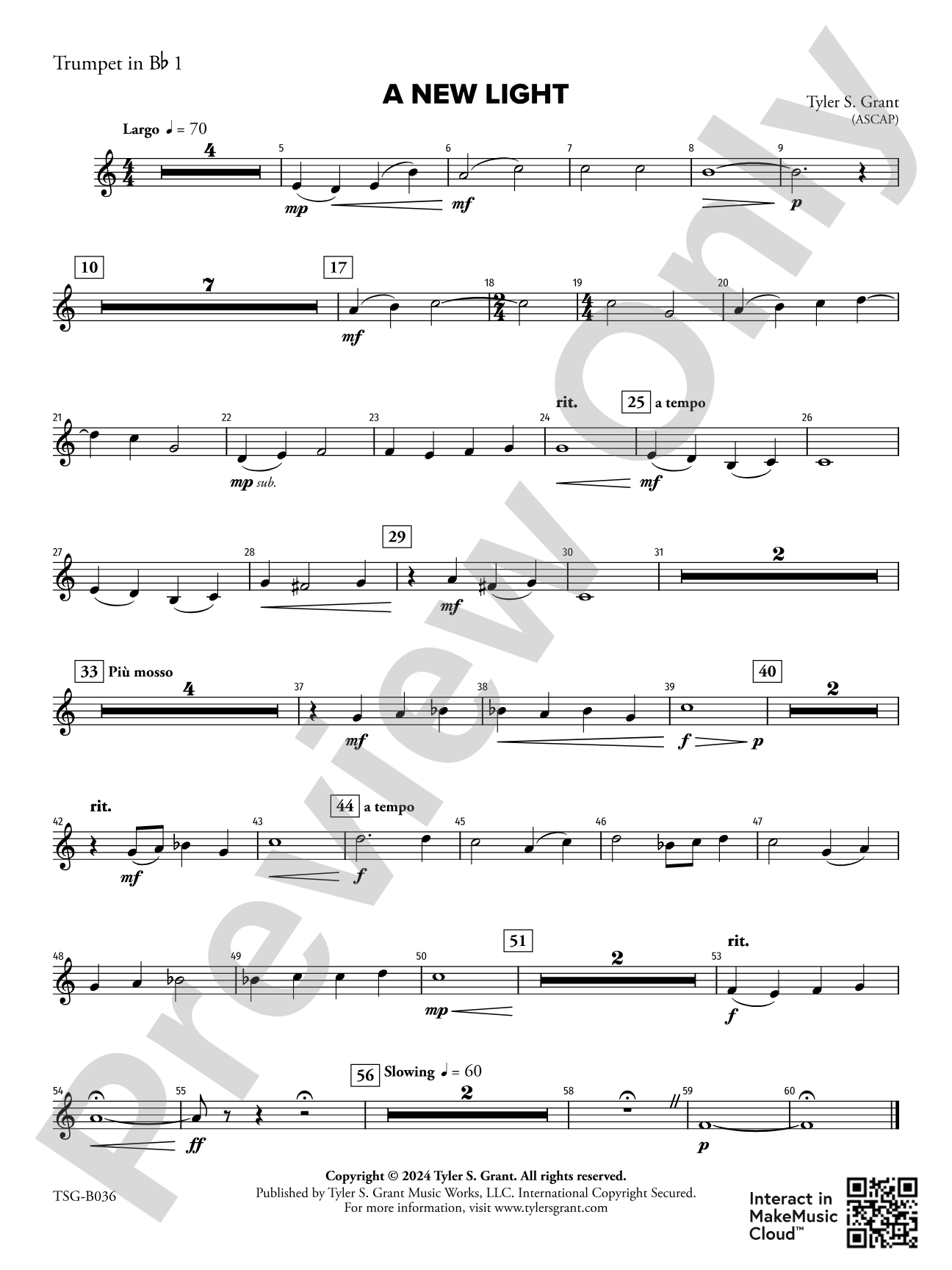 A New Light: 1st B-flat Trumpet