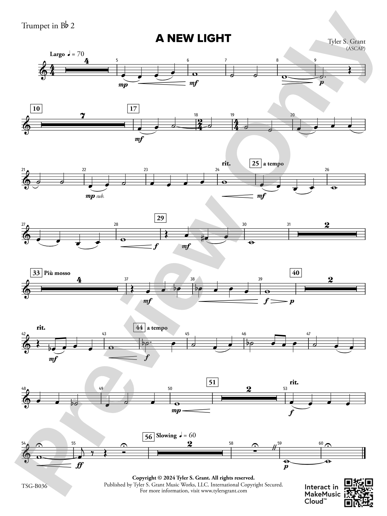 A New Light: 2nd B-flat Trumpet