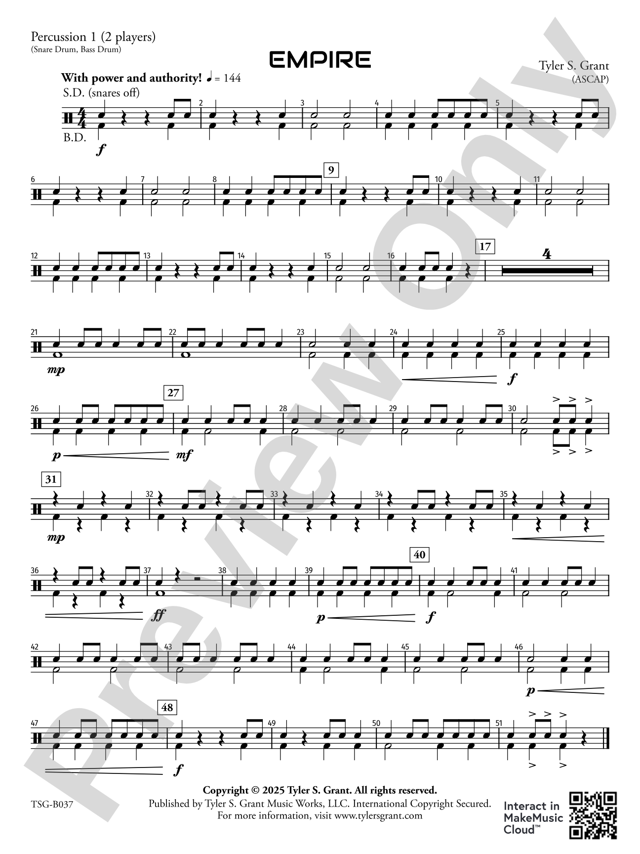 Empire: Percussion 1
