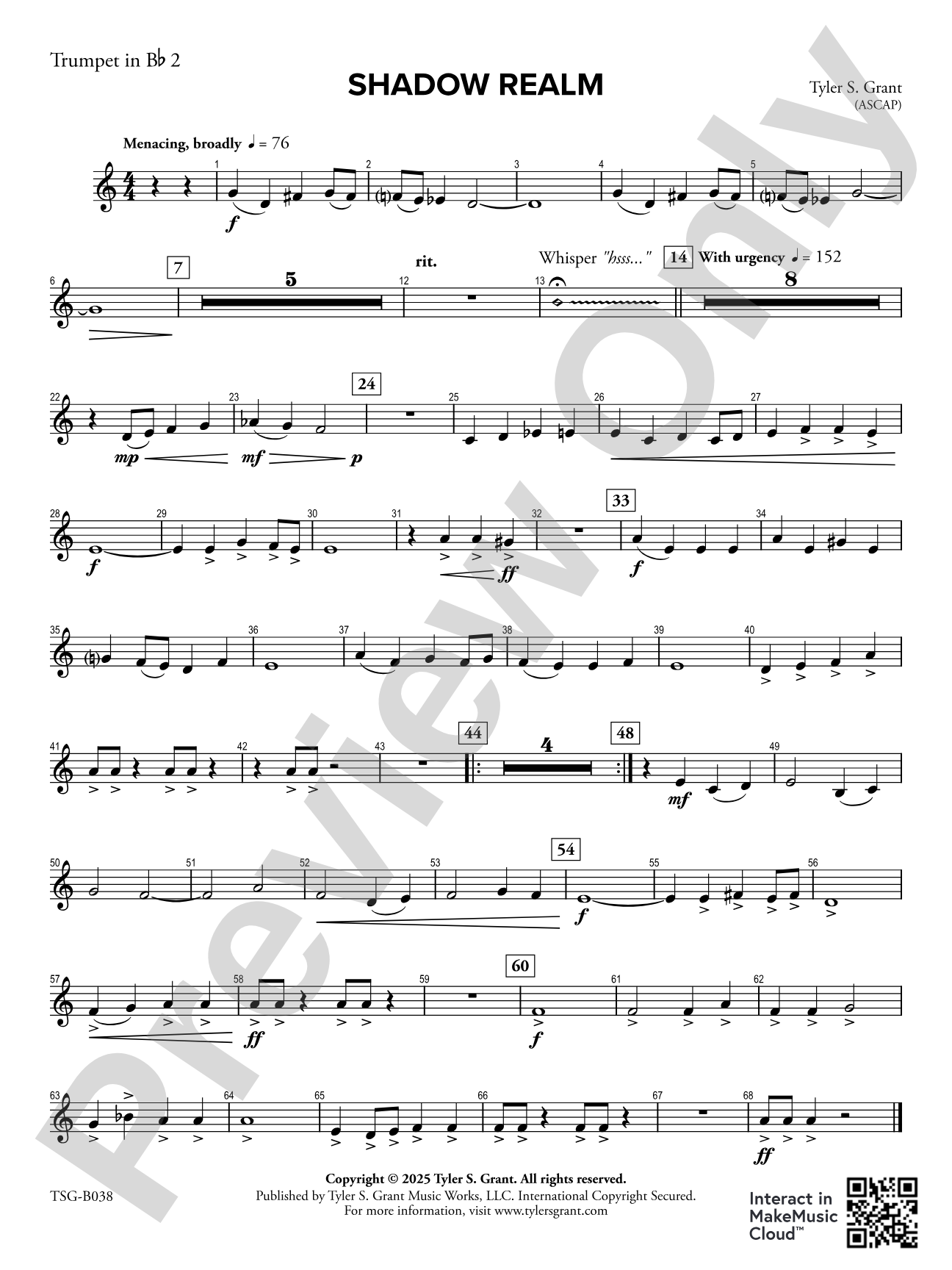 Shadow Realm: 2nd B-flat Trumpet