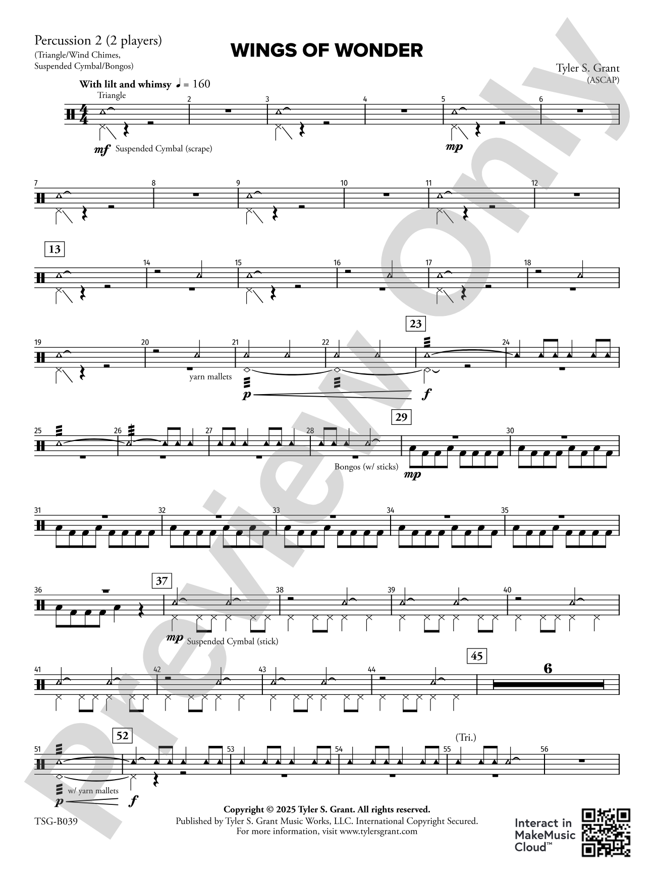 Wings of Wonder: 2nd Percussion