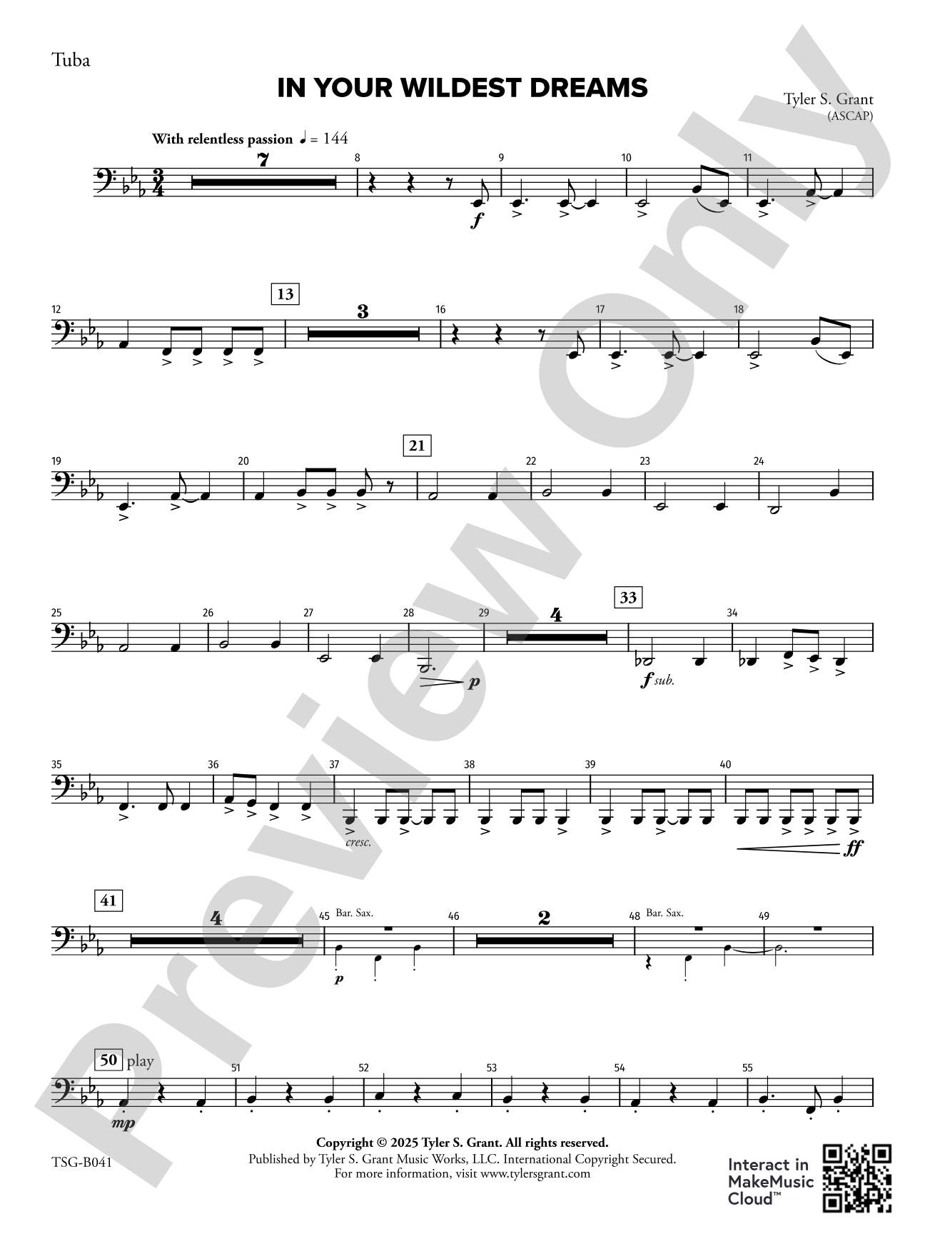 In Your Wildest Dreams: Tuba