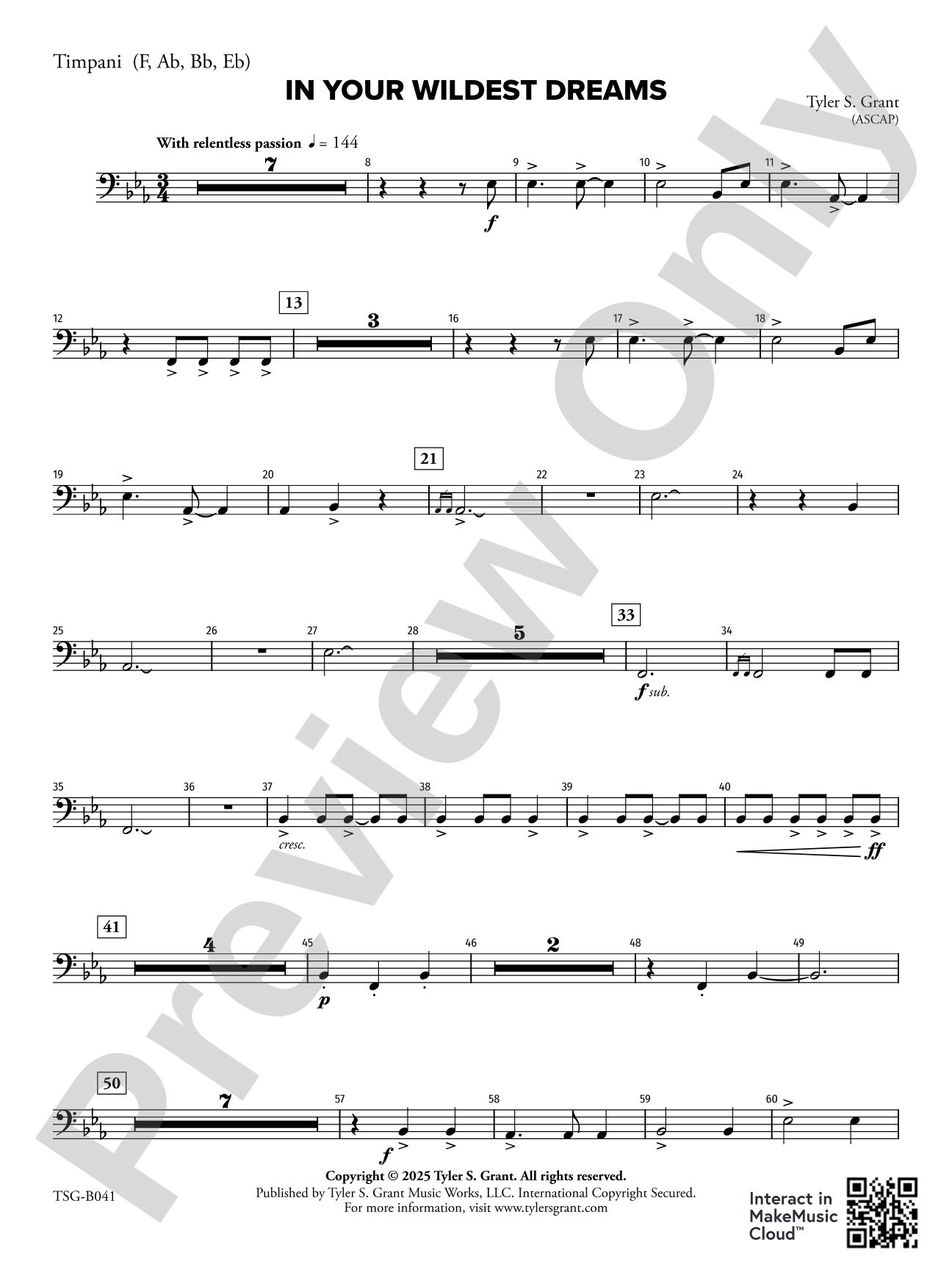 In Your Wildest Dreams: Timpani