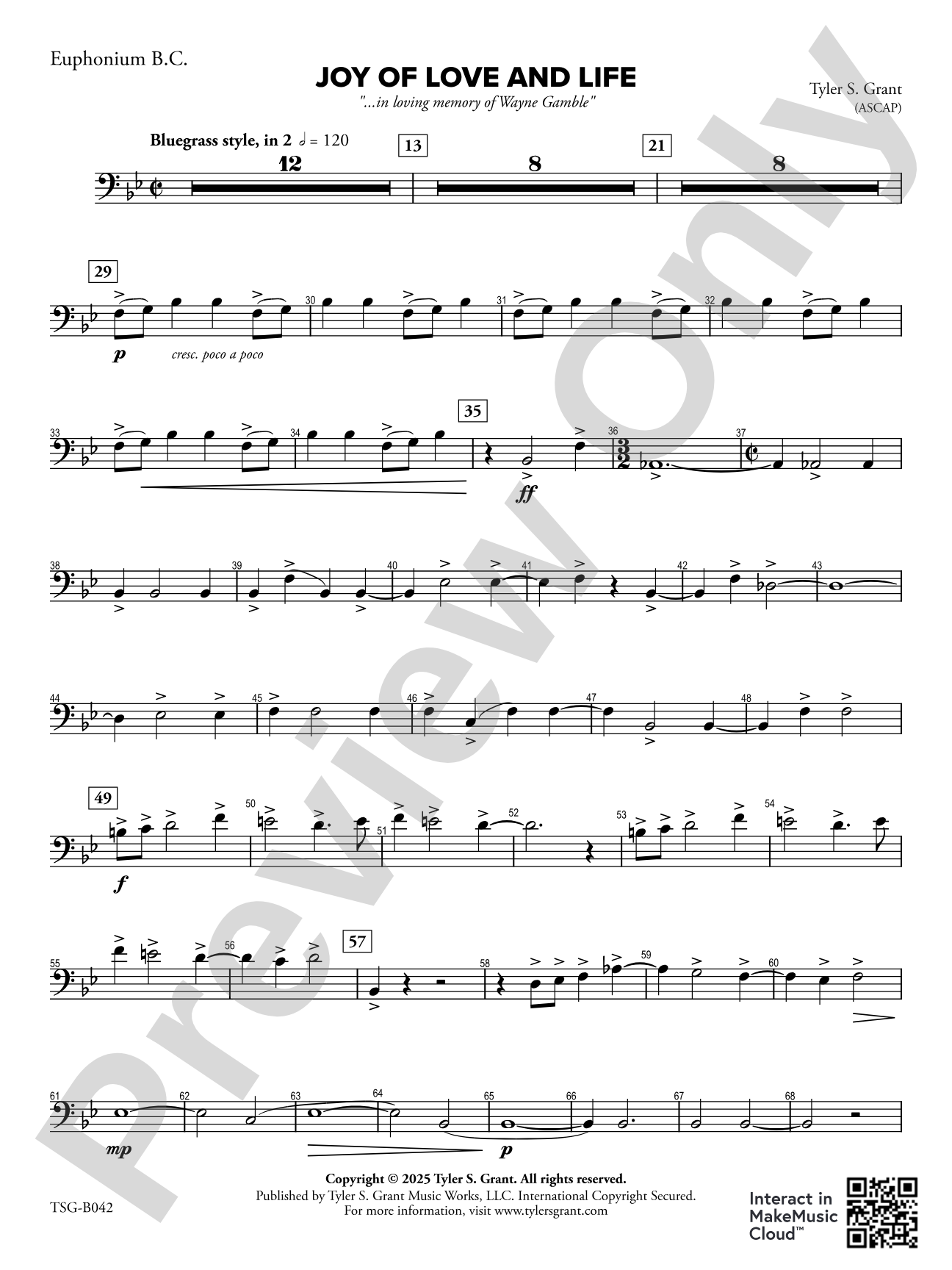Joy of Love and Life: Euphonium B.C.