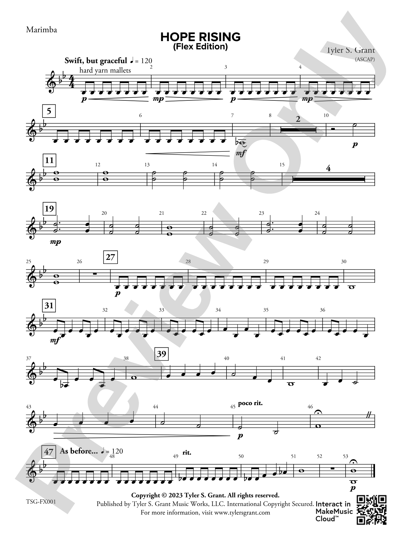 Hope Rising: Marimba