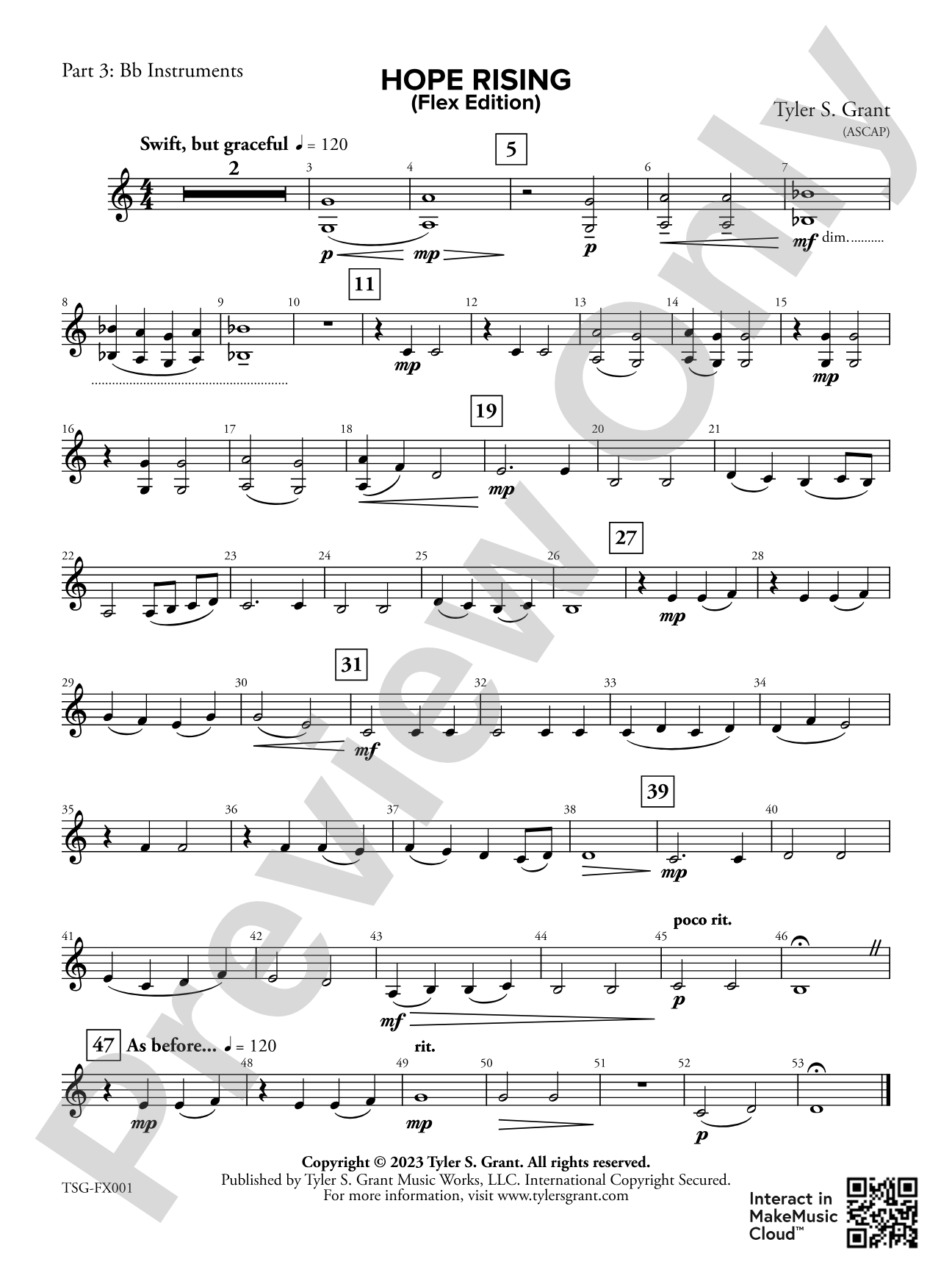 Hope Rising: Part 3 - B-flat Instruments