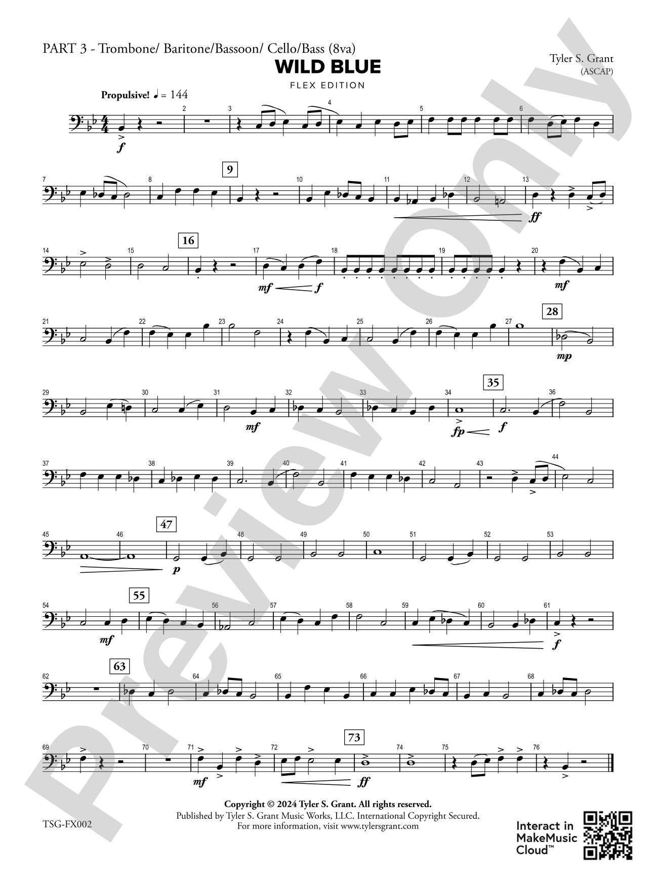 Wild Blue: Part 3 - C Instruments (B.C.)