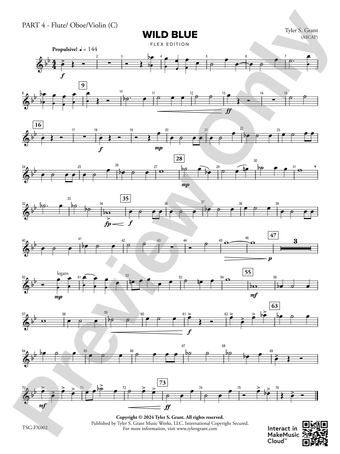 Wild Blue: Part 4 - C Instruments (T.C.)
