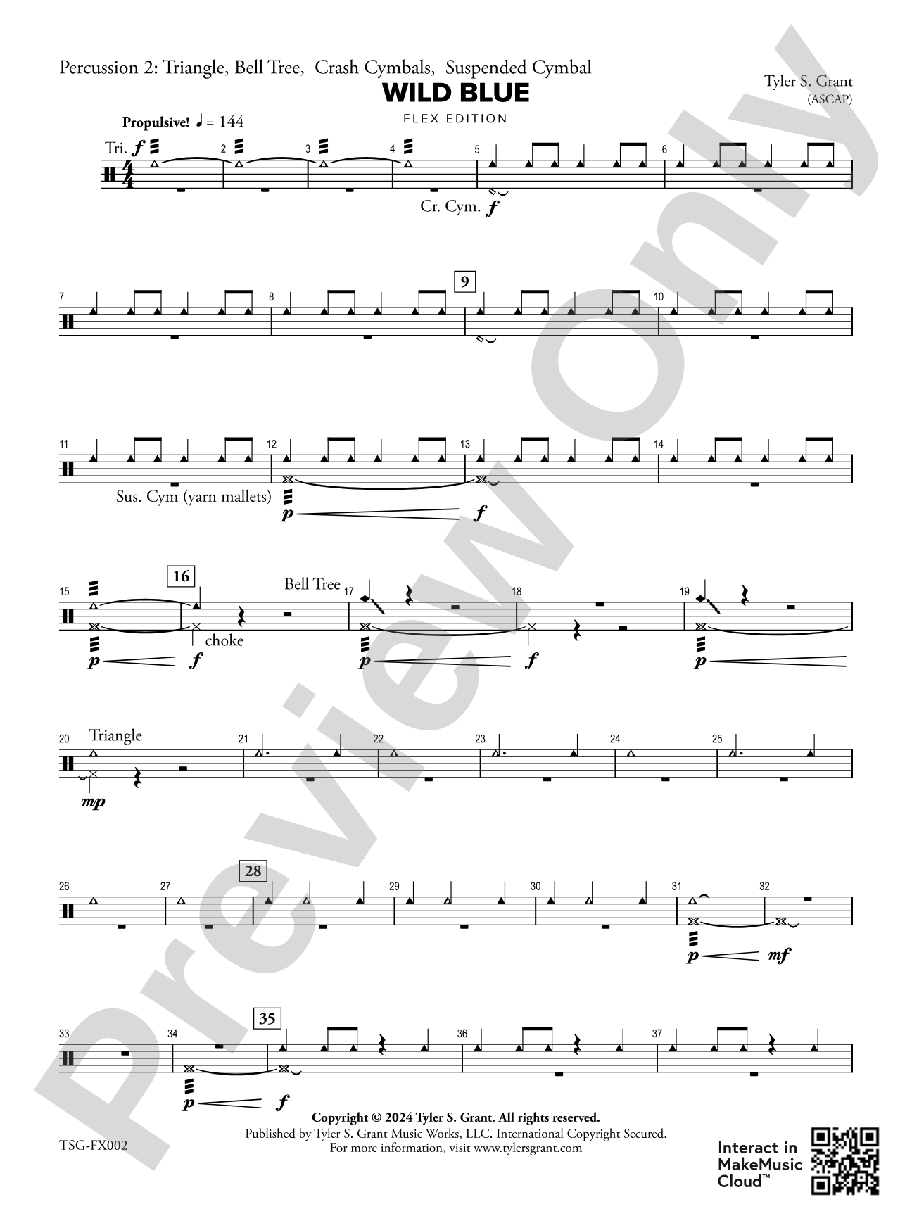 Wild Blue: 2nd Percussion