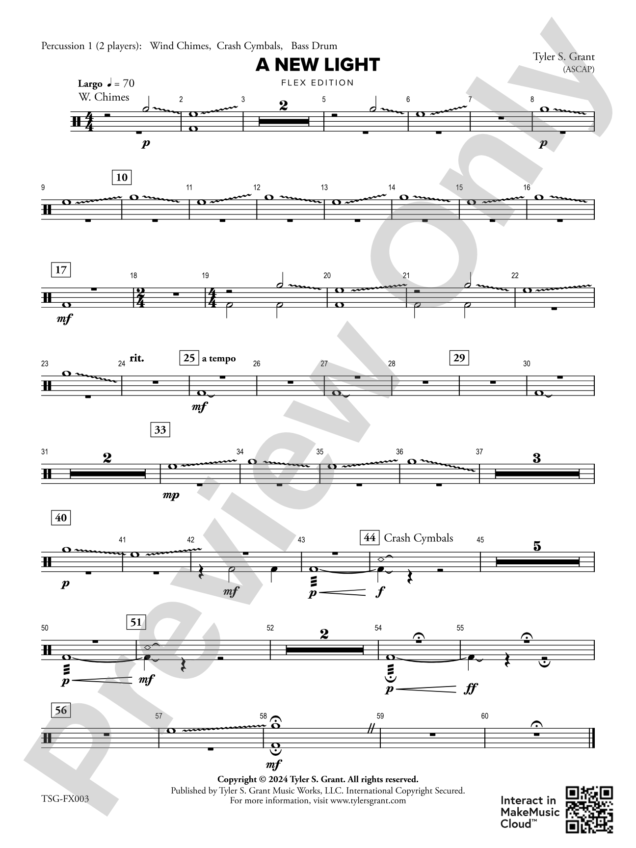 A New Light: 1st Percussion