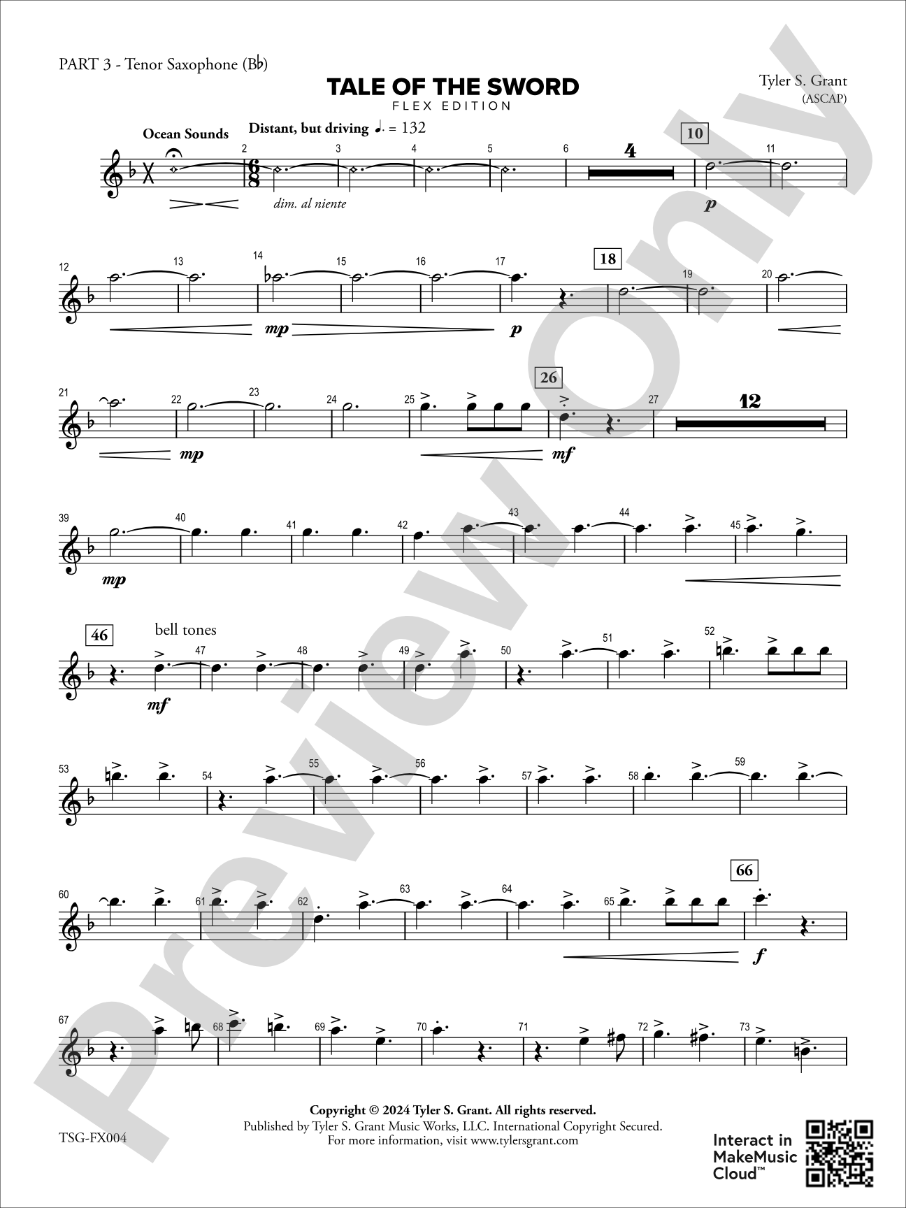 Tale of the Sword: Part 3 - Tenor Saxophone
