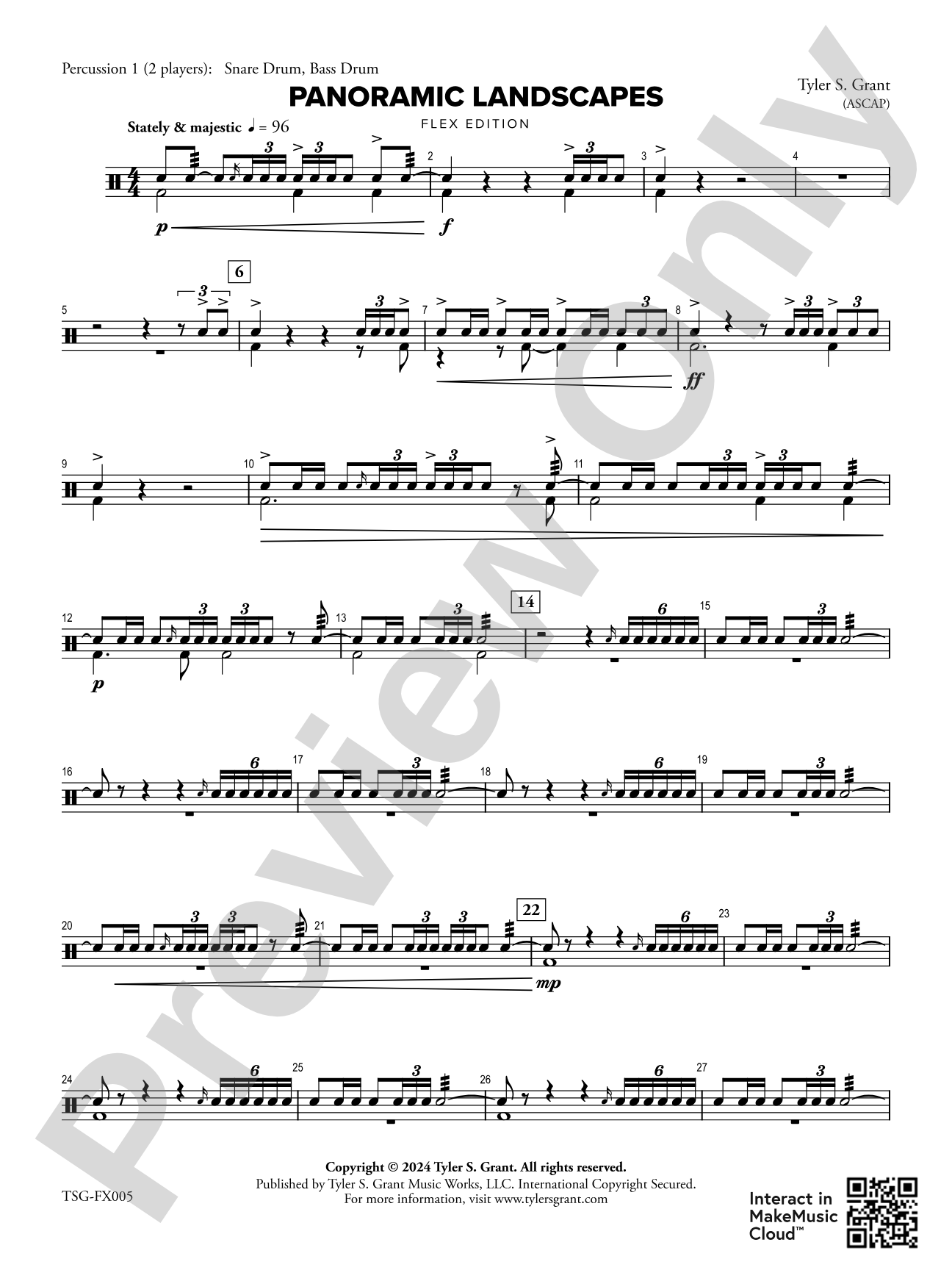 Panoramic Landscapes: 1st Percussion