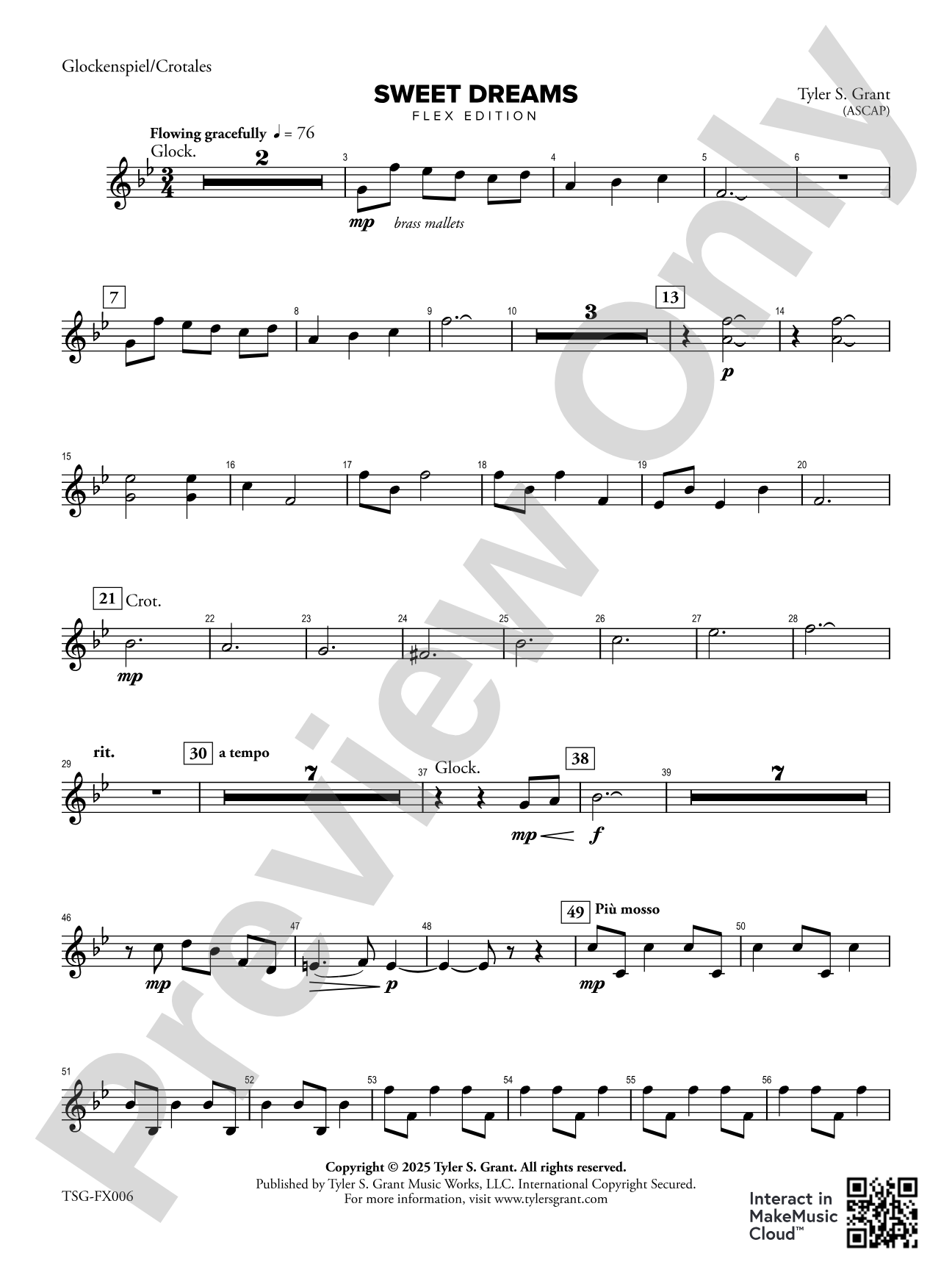 Sweet Dreams: Glockenspiel/Crotales