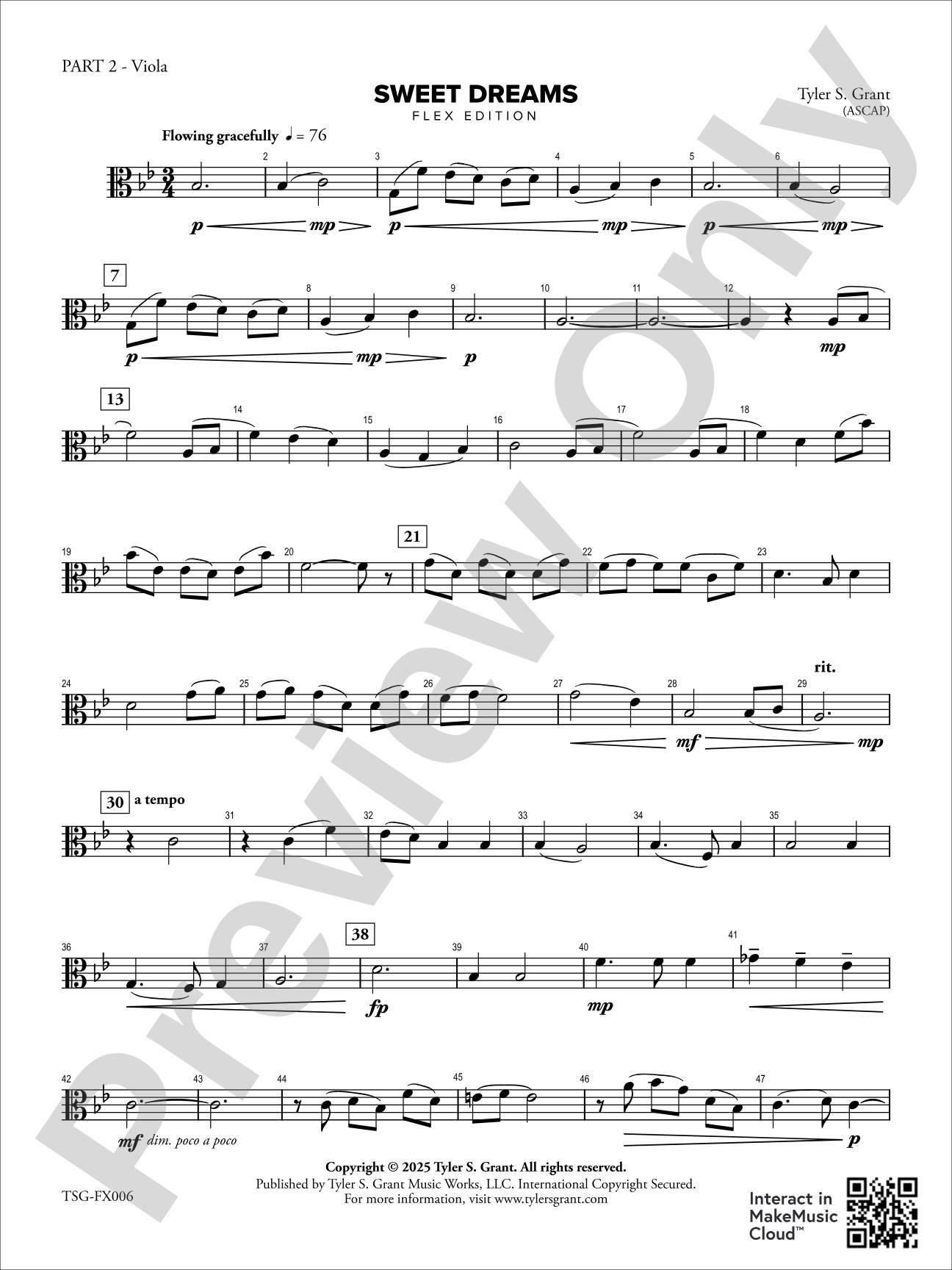 Sweet Dreams: Part 2 - Trombone/Baritone/Bassoon/Cello/Bass (8va)