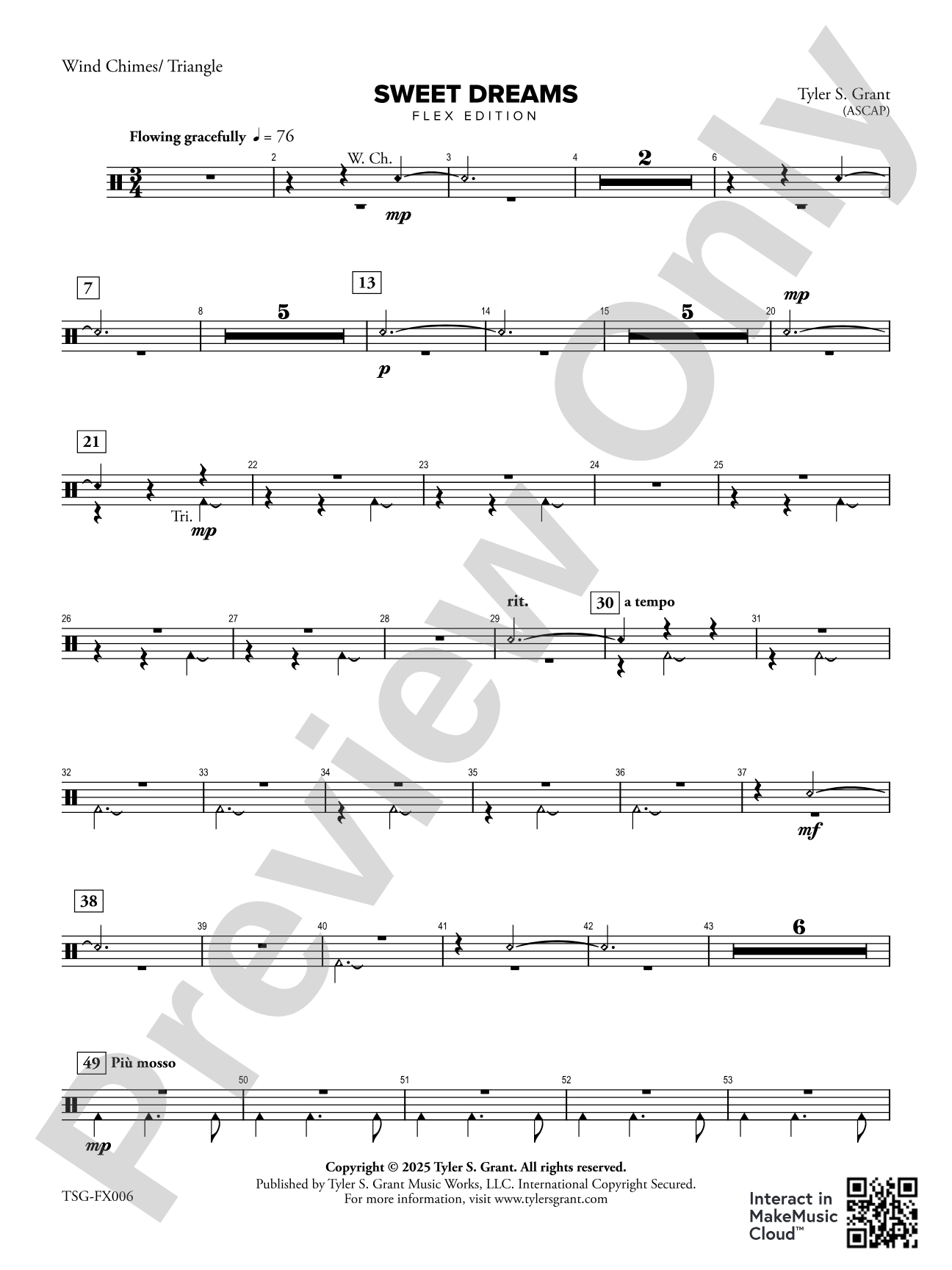 Sweet Dreams: Wind Chimes/Triangle