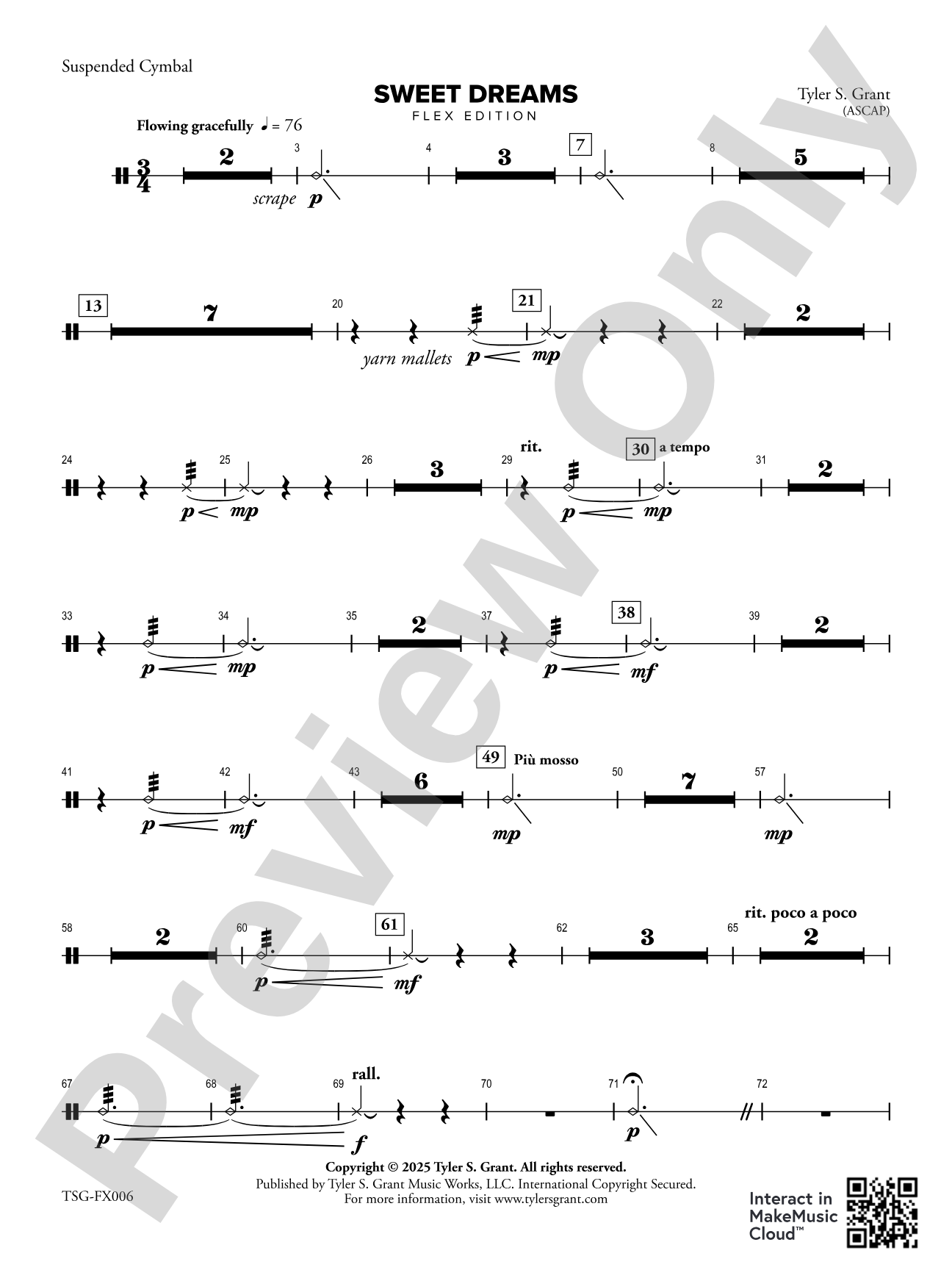Sweet Dreams: Suspended Cymbal