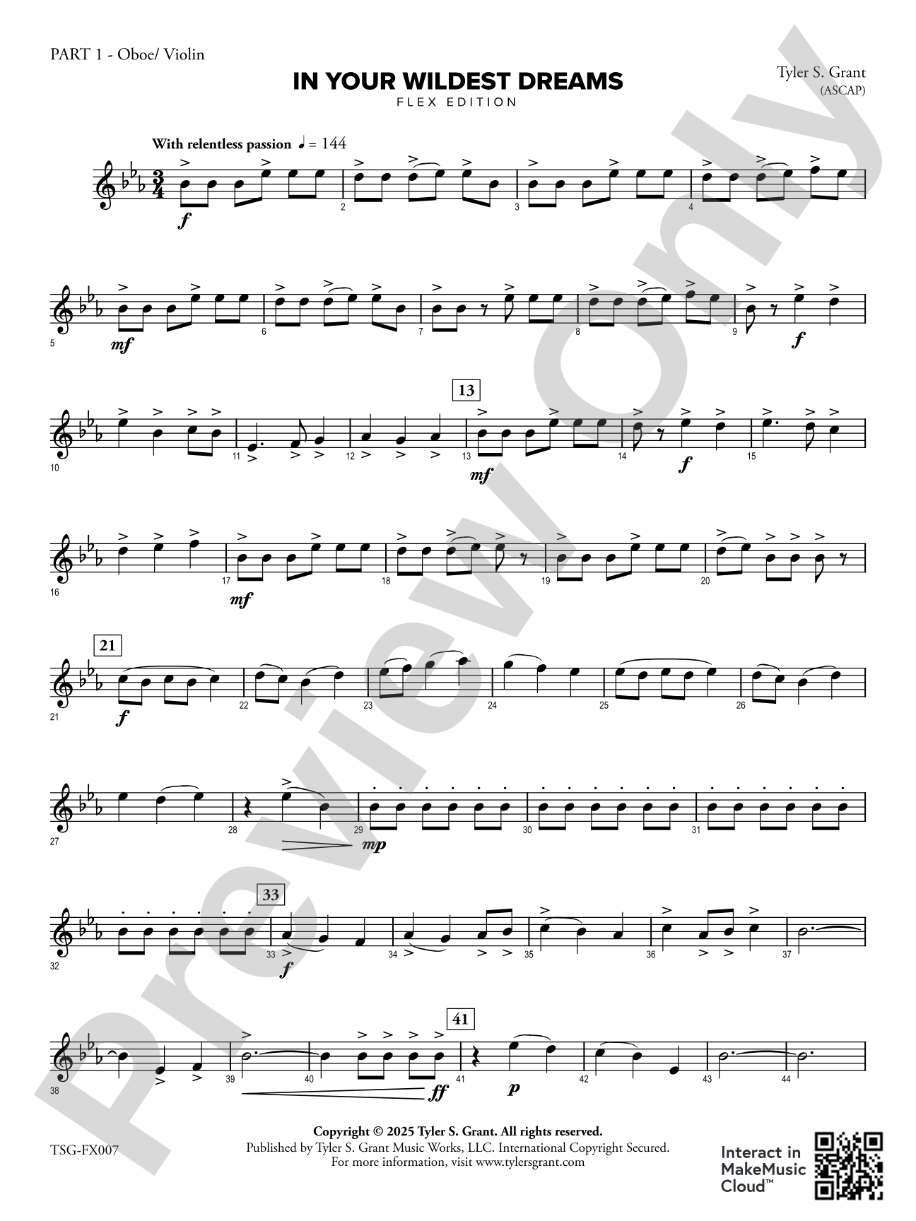 In Your Wildest Dreams: Part 1 - Oboe/Violin