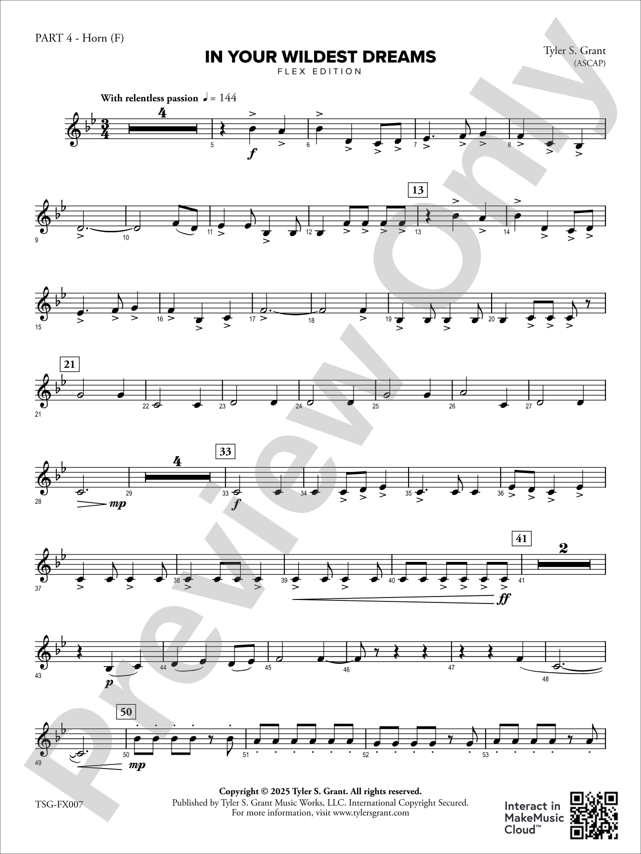 In Your Wildest Dreams: Part 4 - Horn in F