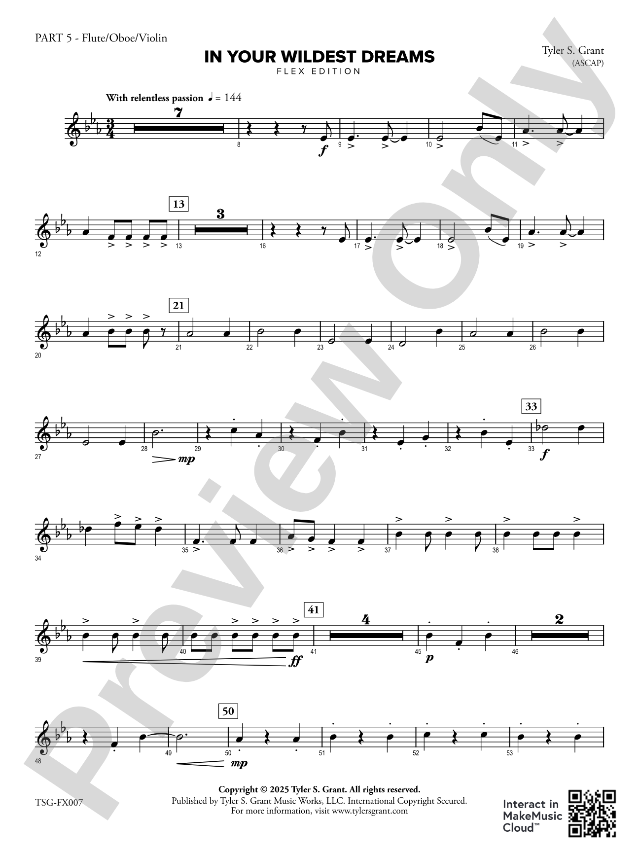 In Your Wildest Dreams: Part 5 - Flute/Oboe/Violin