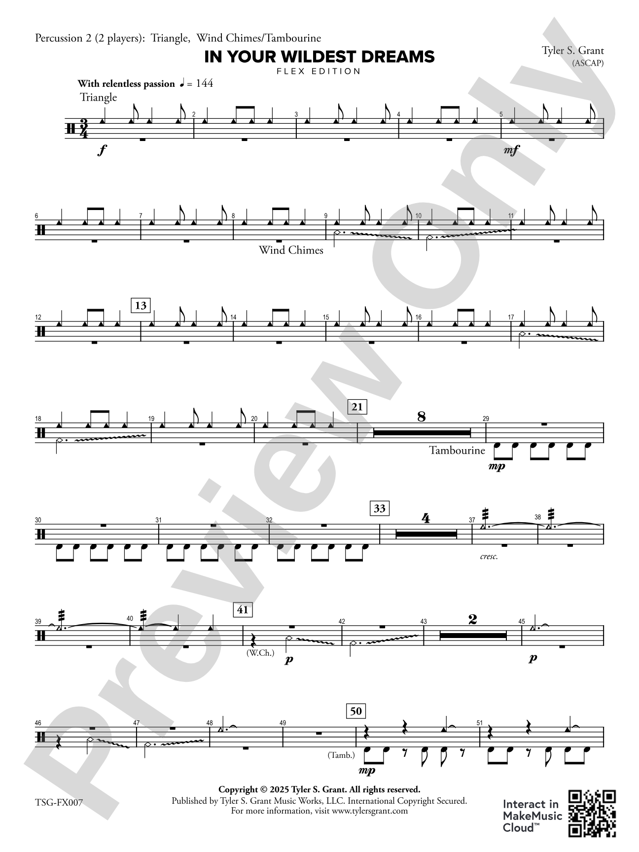 In Your Wildest Dreams: 2nd Percussion