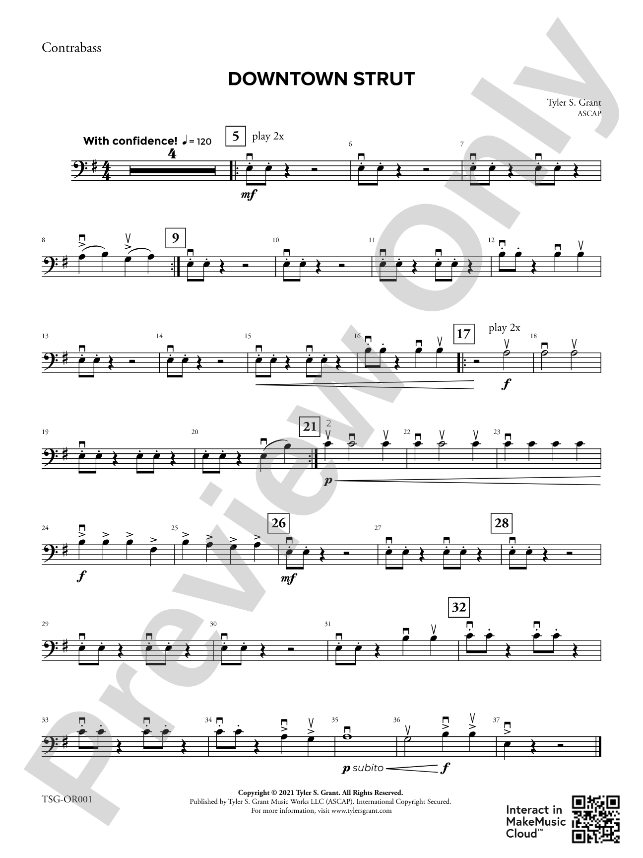 Downtown Strut: String Bass