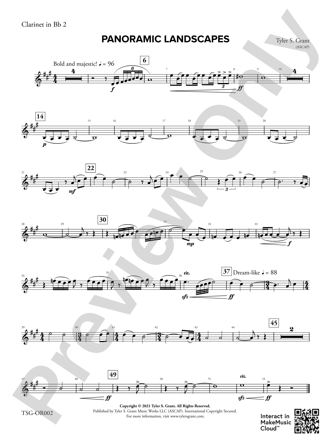 Panoramic Landscapes: 2nd B-flat Clarinet