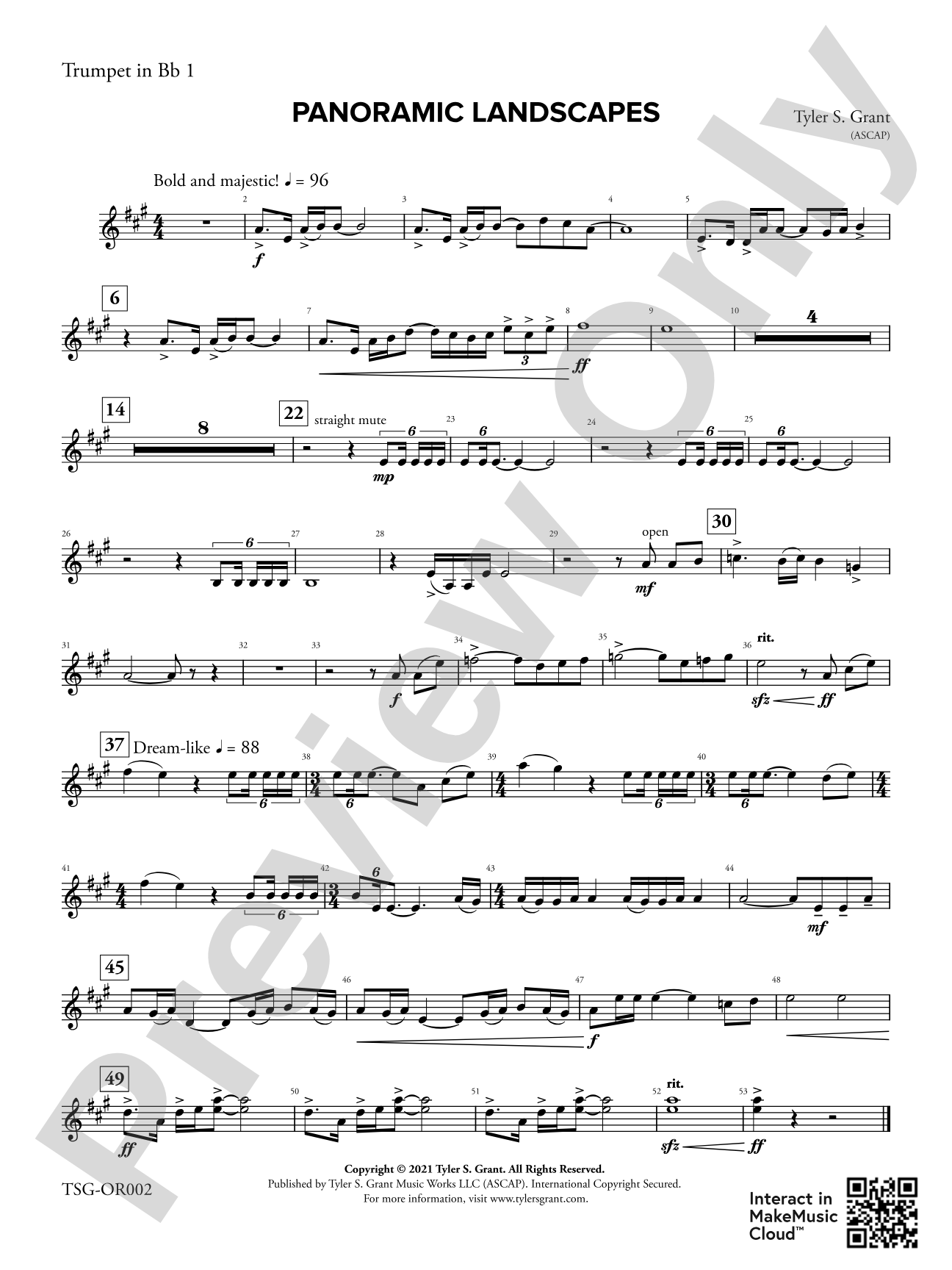 Panoramic Landscapes: 1st B-flat Trumpet