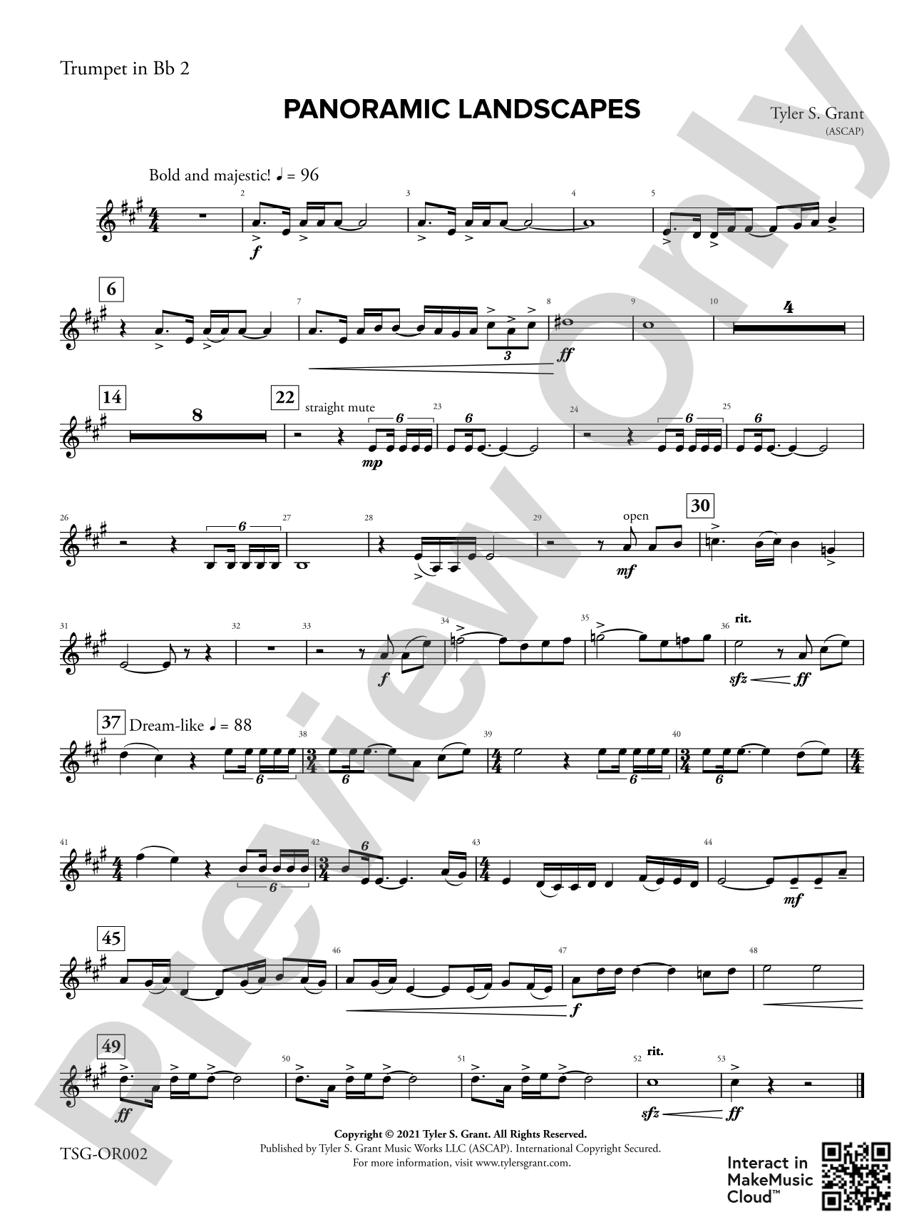 Panoramic Landscapes: 2nd B-flat Trumpet
