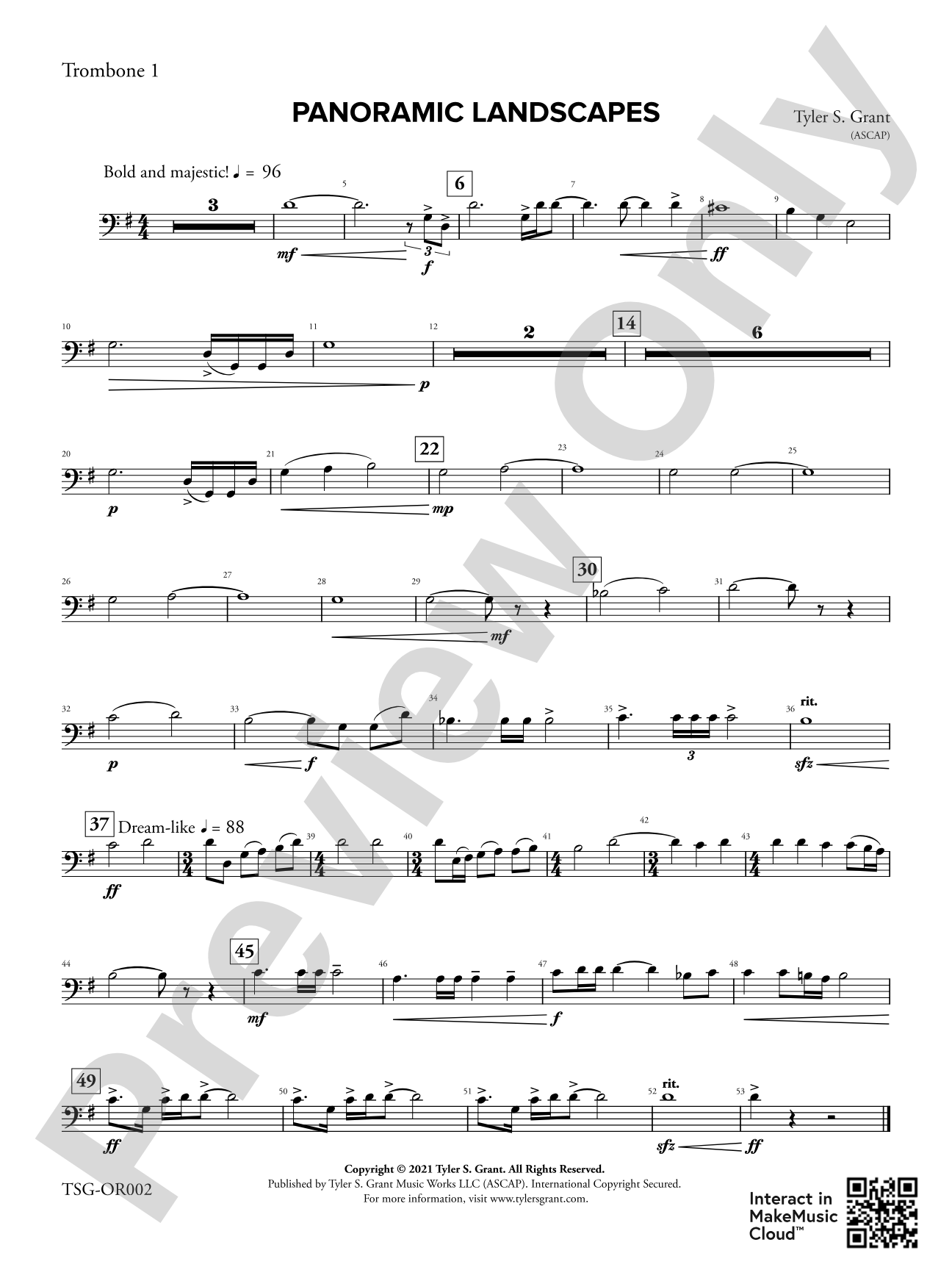 Panoramic Landscapes: 1st Trombone