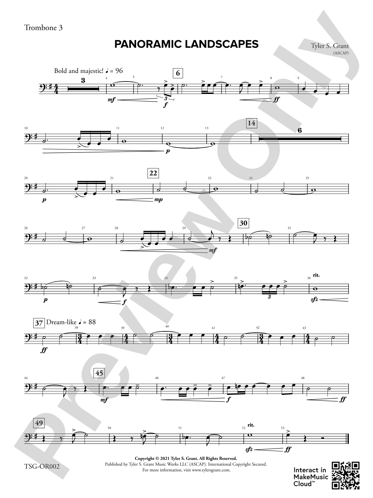 Panoramic Landscapes: 3rd Trombone