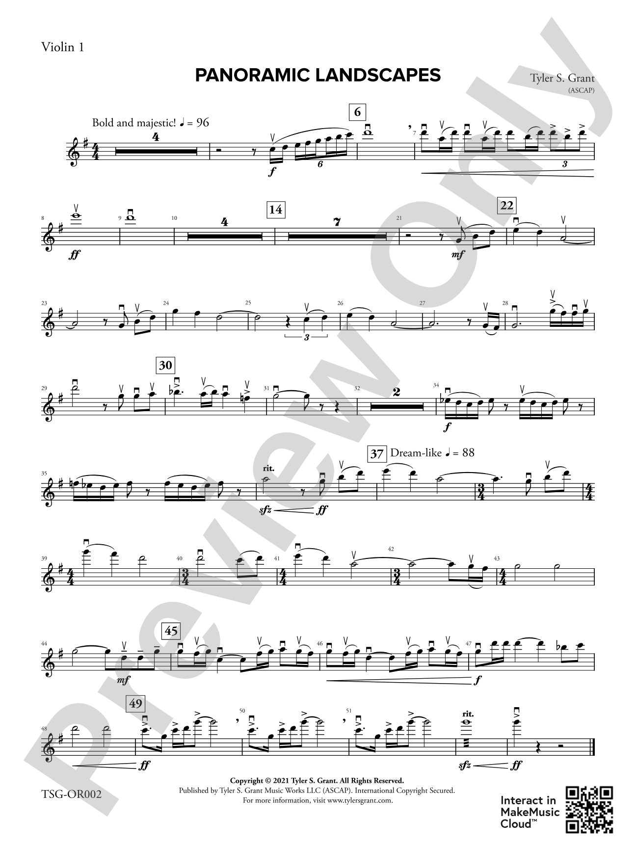 Panoramic Landscapes: 1st Violin