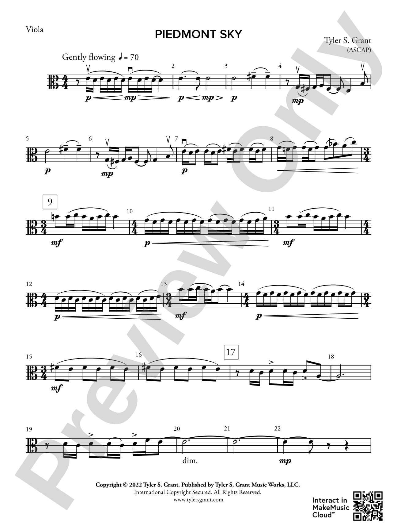 Piedmont Sky: Viola