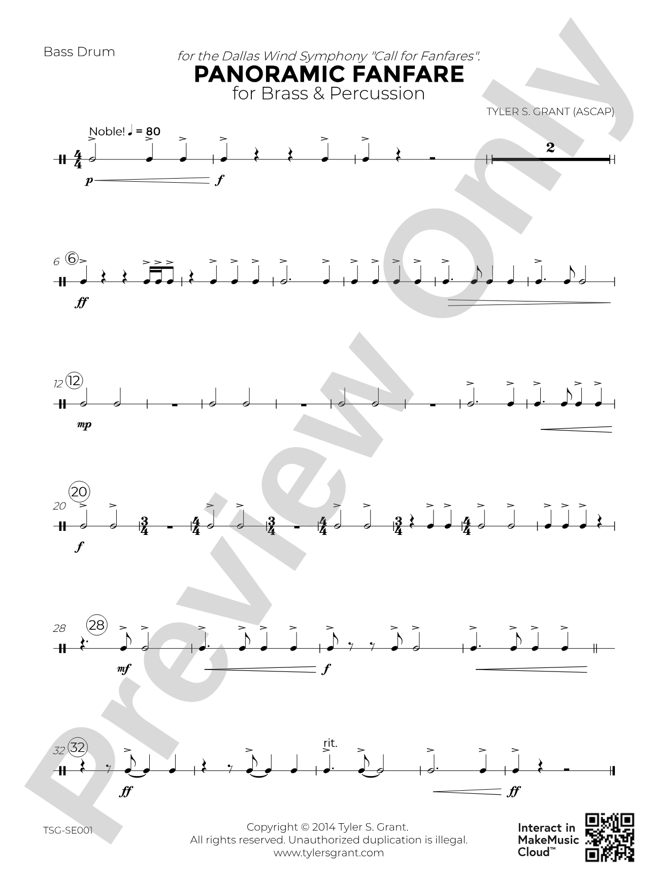 Panoramic Fanfare: Bass Drum