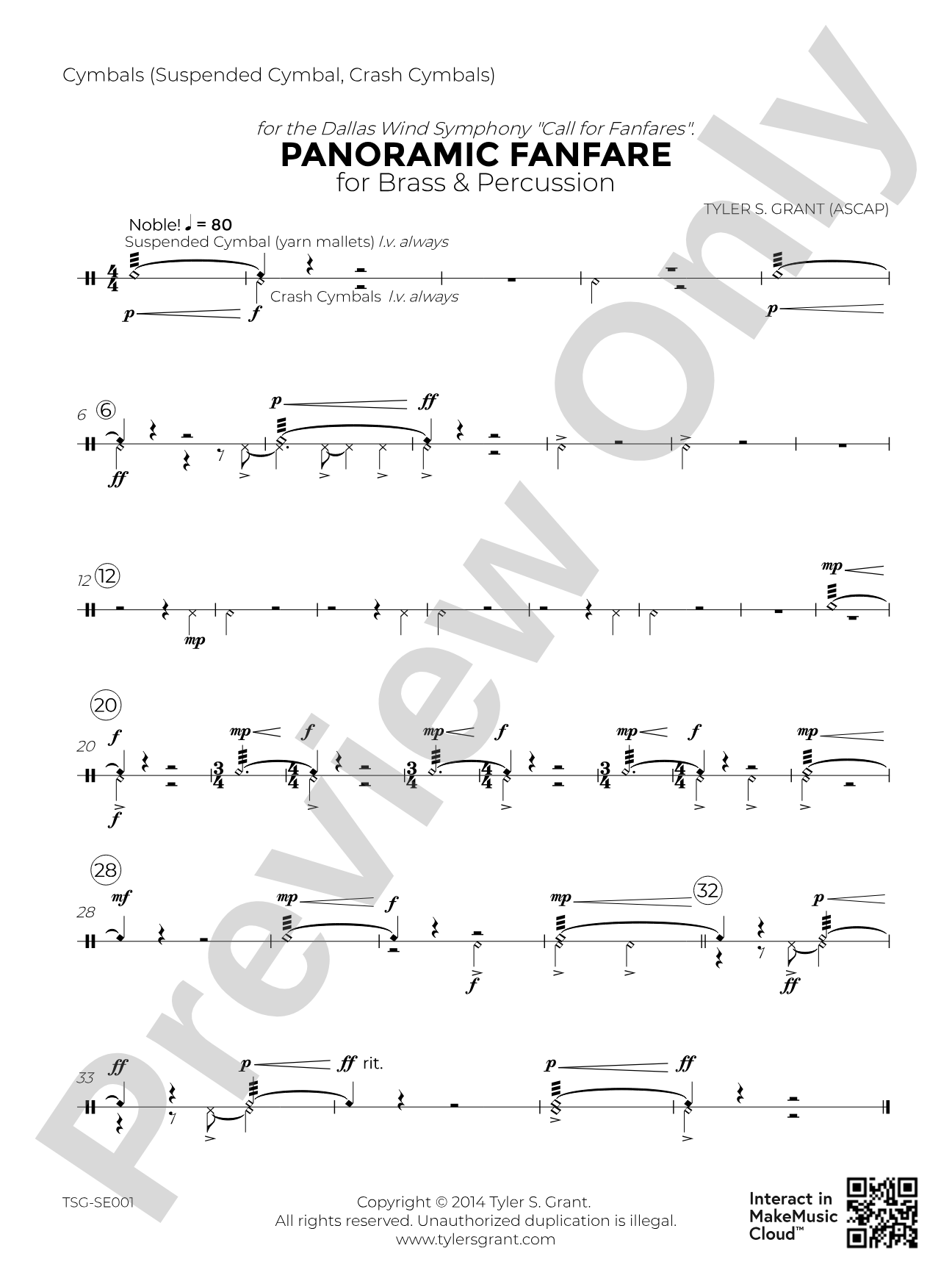 Panoramic Fanfare: Cymbals