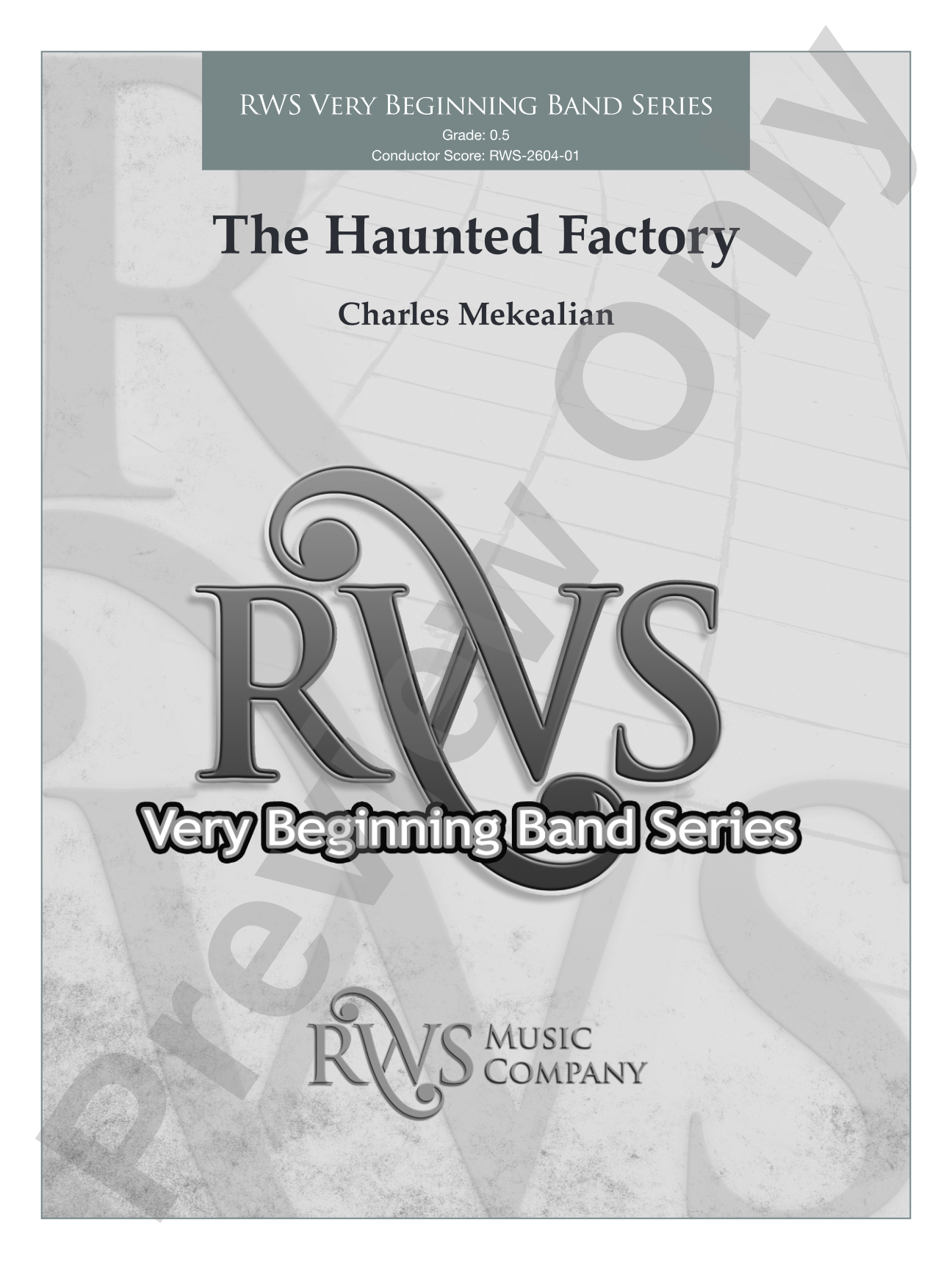 The Haunted Factory: Concert Band Conductor Score & Parts