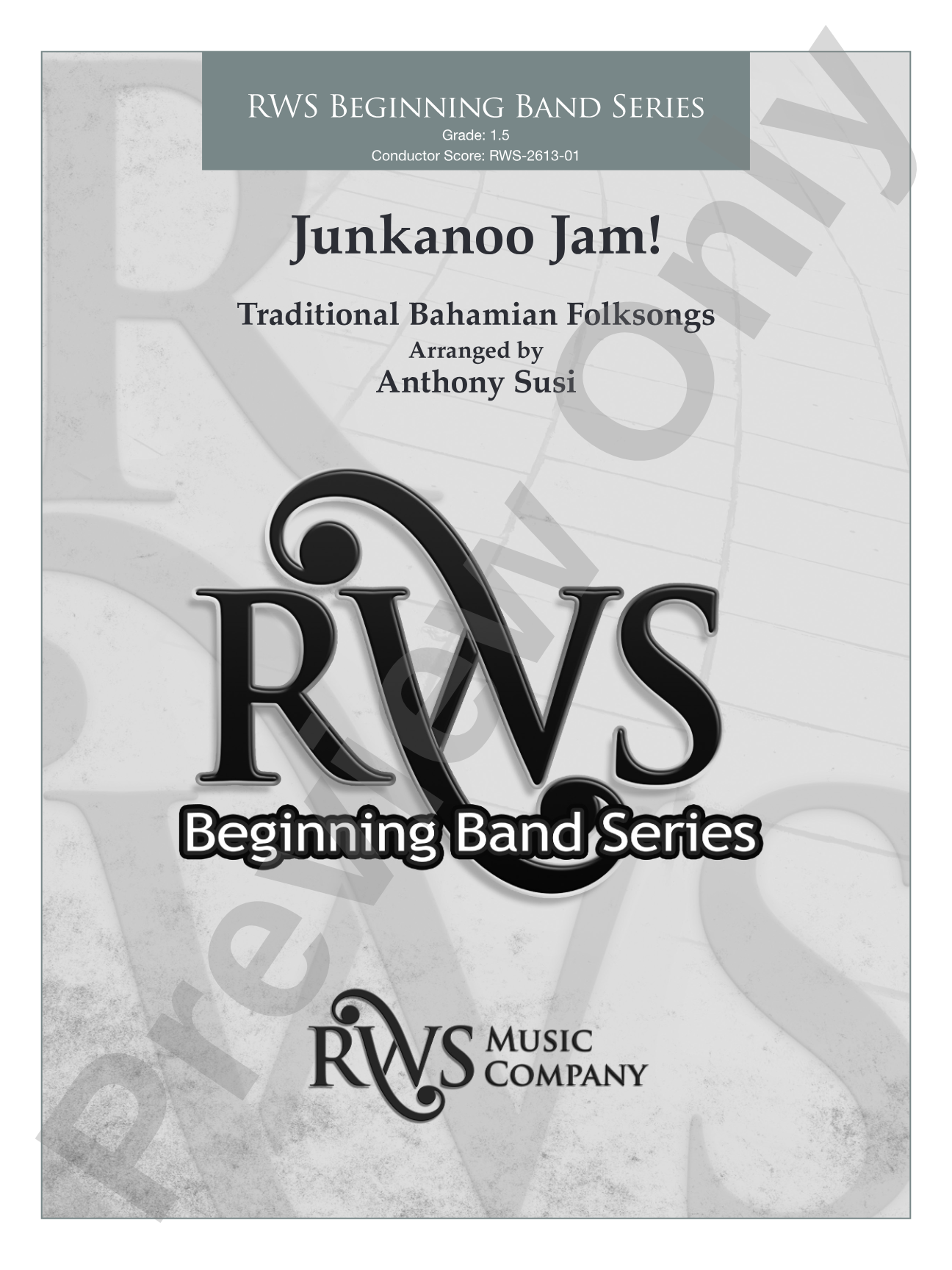 Junkanoo Jam: Concert Band Conductor Score & Parts