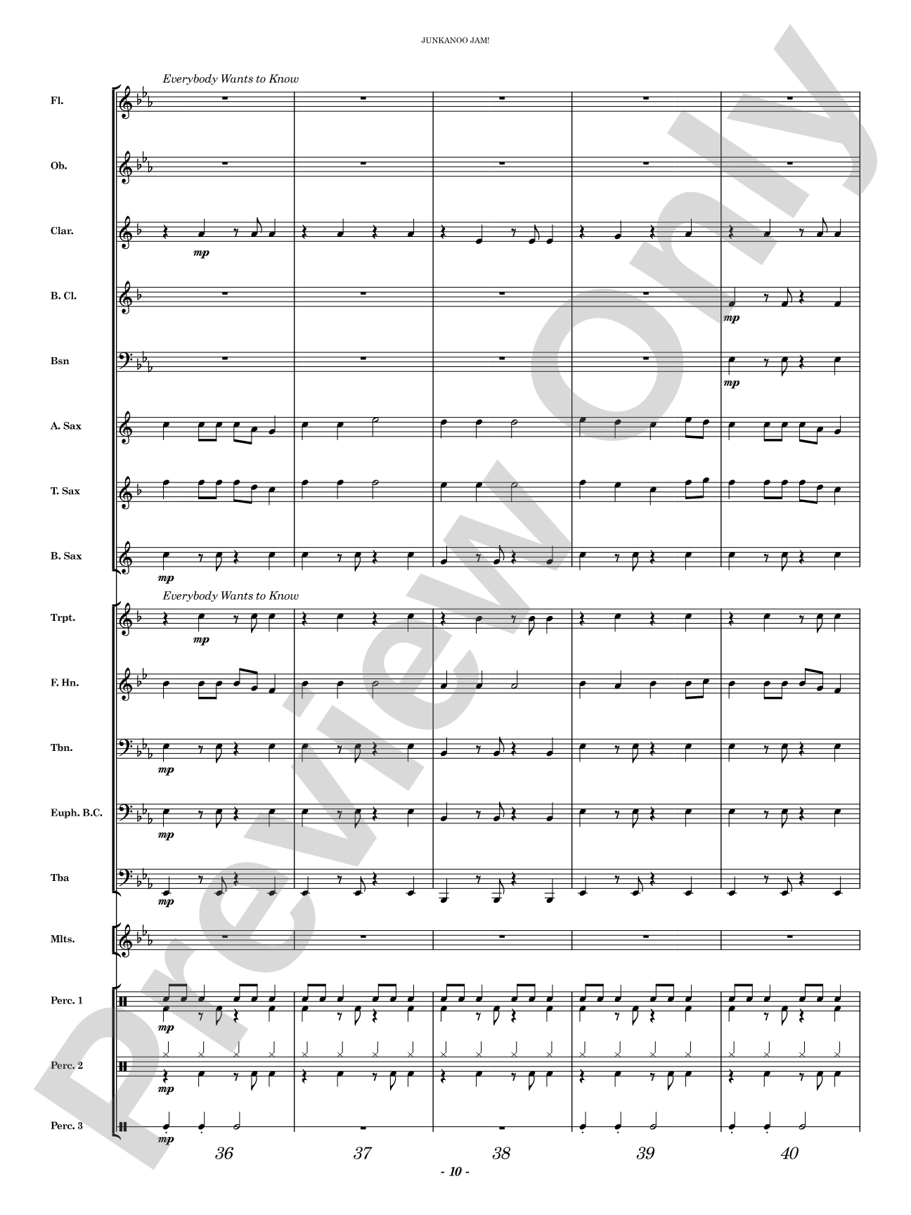 Junkanoo Jam: Concert Band Conductor Score & Parts