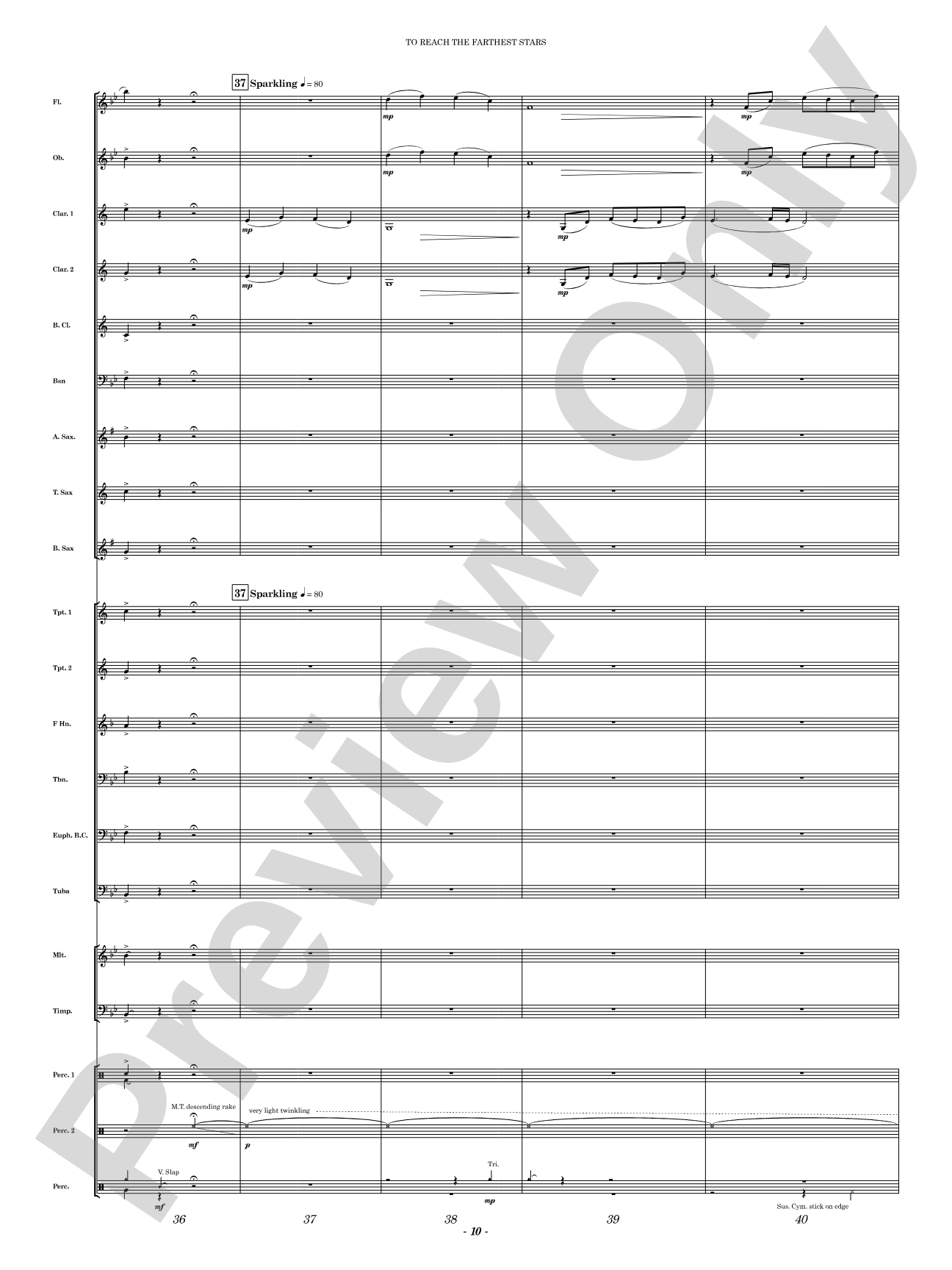 To Reach the Farthest Stars: Concert Band Conductor Score & Parts